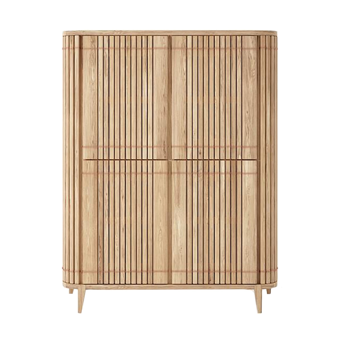 Koppar 4-Door Cupboard - Stylish Storage Cabinet for Kitchen, Living Room & Bedroom Organization
