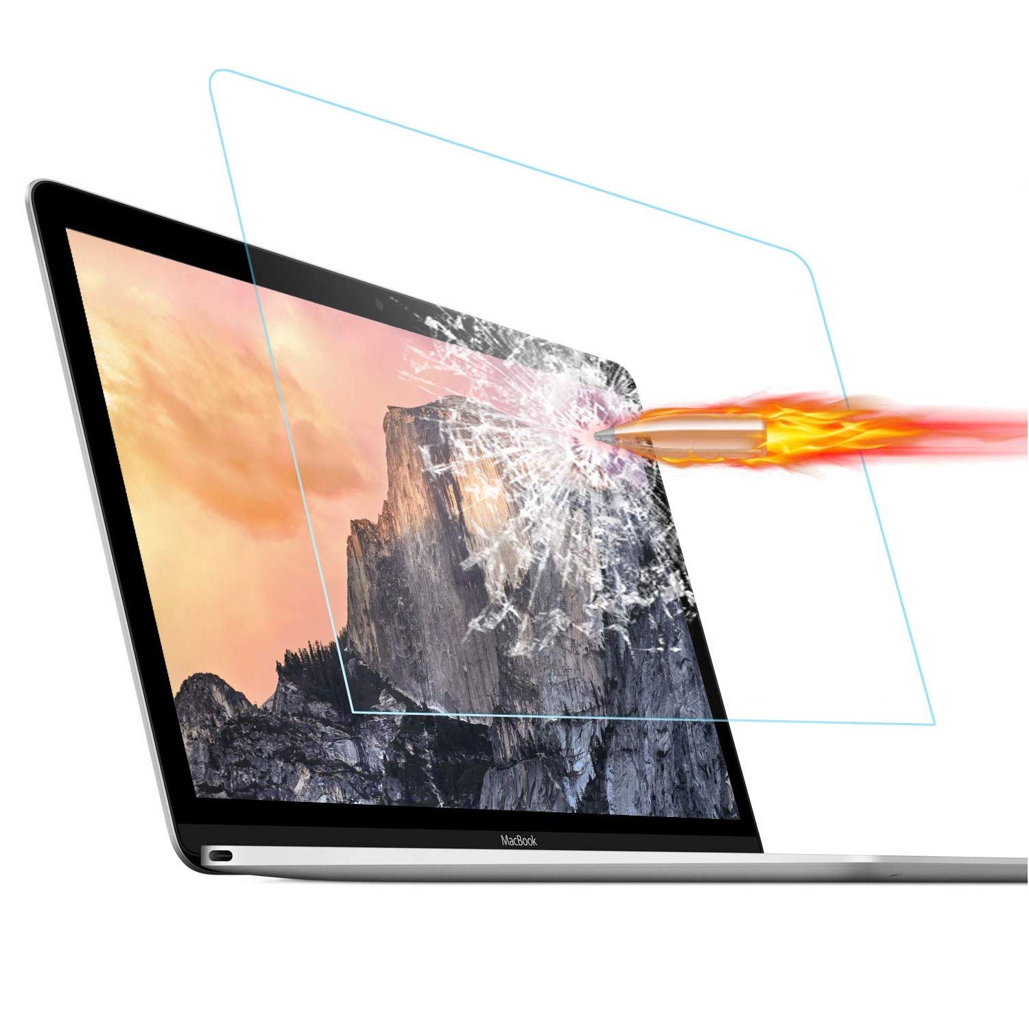 ZeroDamage Tempered Glass Screen Protector for MacBook Pro 15