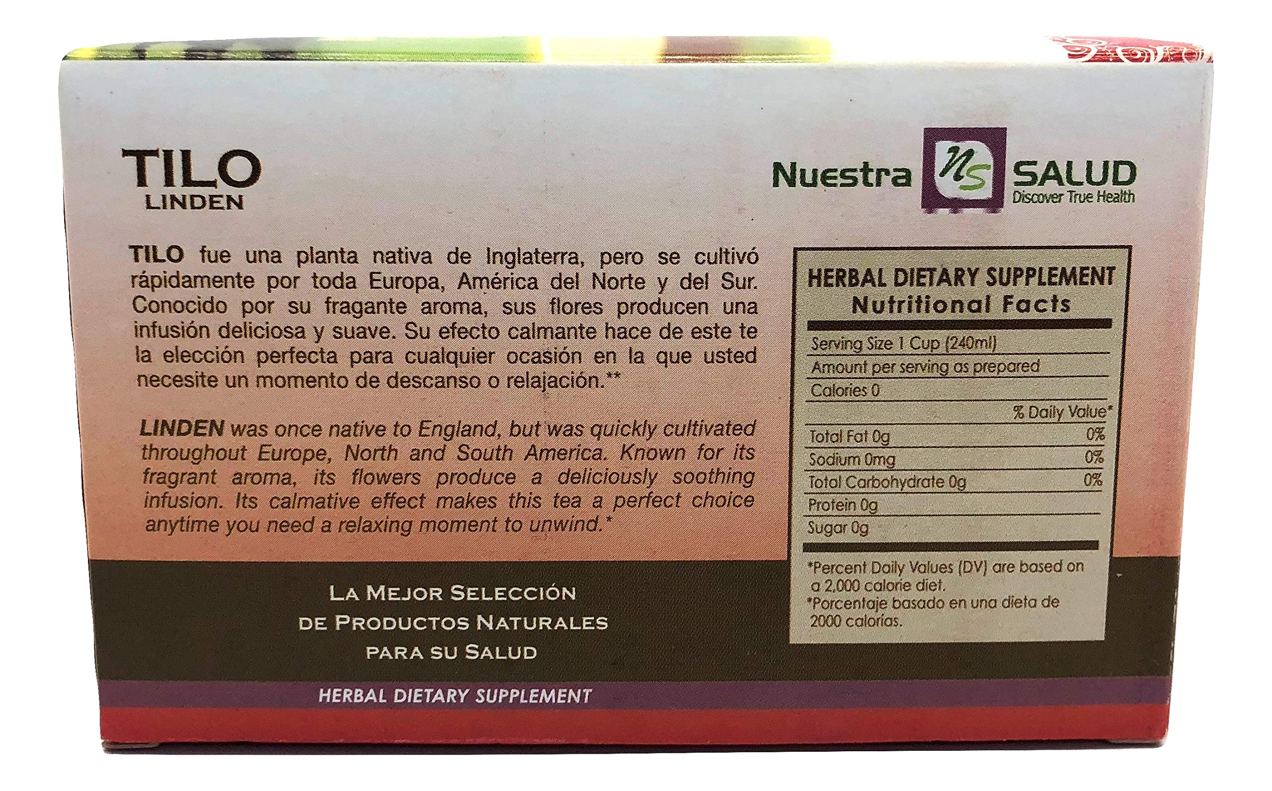 Premium Tilo Tila Linden Flower Herbal Tea - 20 Tea Bags | Calming & Relaxing | Perfect for Stress Relief, Sleep Aid & Wellness Routine
