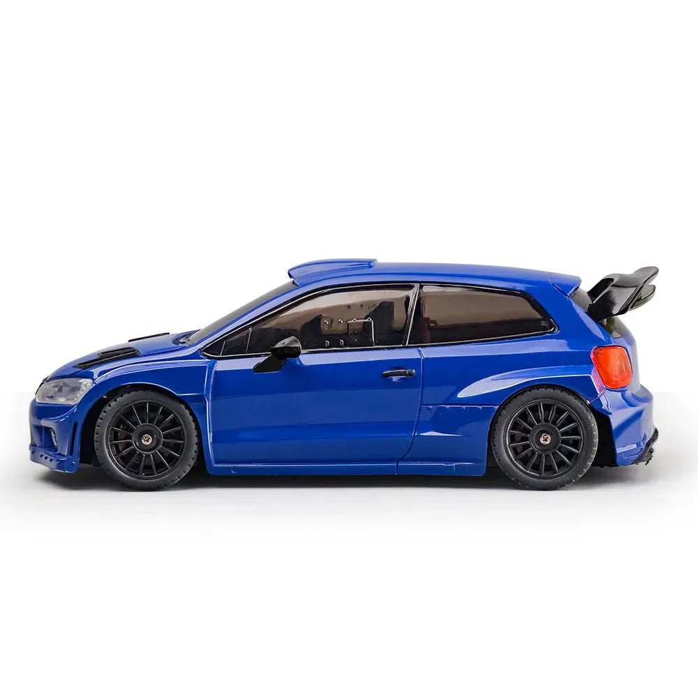 LDRC 2801 Pro RC Drift Car 1/28 Scale 4WD RTR with 7.4V Battery - Ready-to-Race Remote Control Car for POLO R Model - Full Proportional On-Road Racing Drift Vehicle for Adults & Kids - Perfect for Indoor Racing, Backyard Tracks & RC Car Competitions