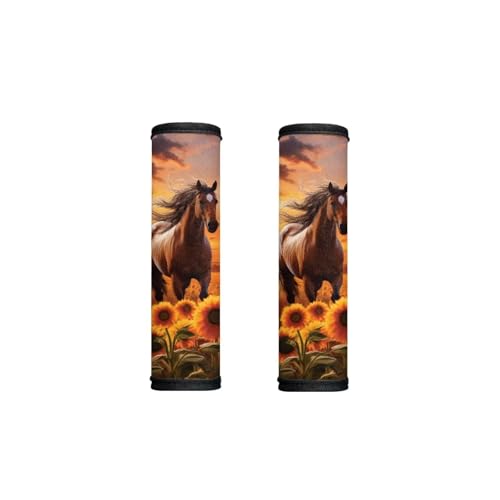 Horse Sunflower Sunset