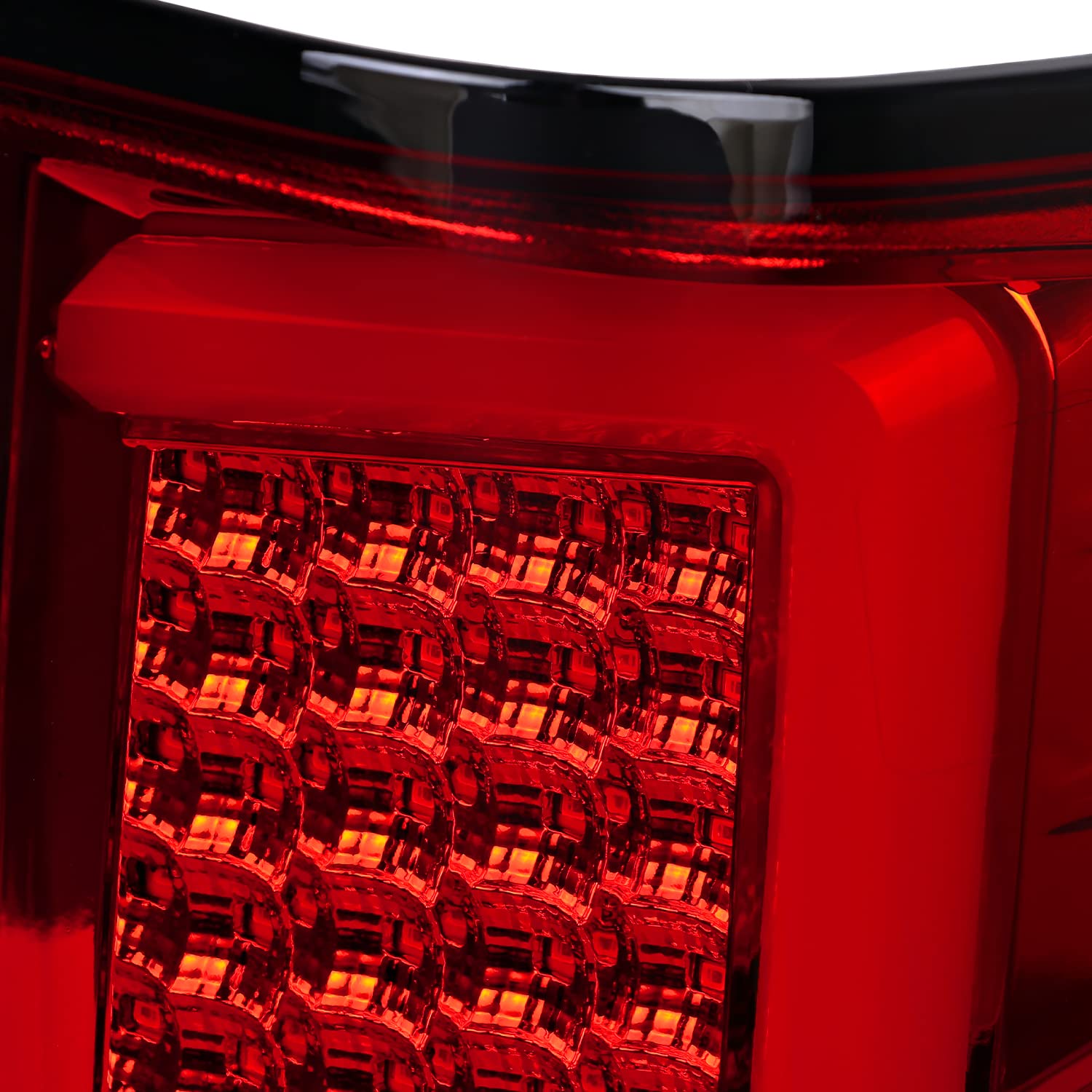 Spec-D Tuning Red LED Tail Lights with LED Light Bar for 2004-2015 Nissan Titan - Left & Right Pair Assembly - Upgrade Your Truck's Style & Visibility for Night Driving & Custom Look