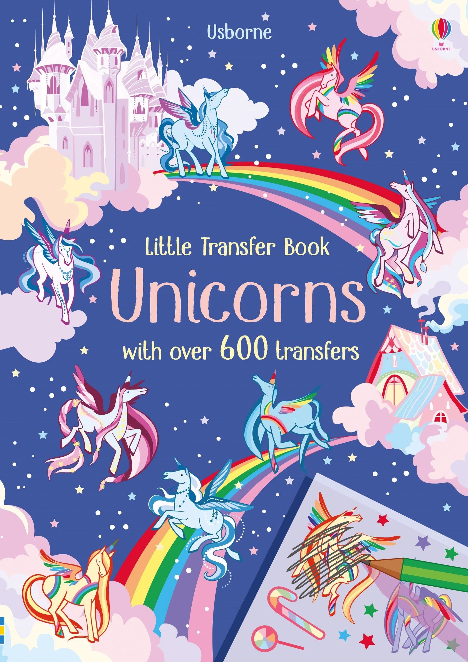 Magical Unicorn Transfer Book for Kids - Fun DIY Art Activity