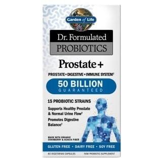 Garden of Life Dr. Formulated Probiotics for Prostate Health - 60 Vegan Capsules - Supports Urinary & Digestive Health - Ideal for Men's Daily Wellness Routine