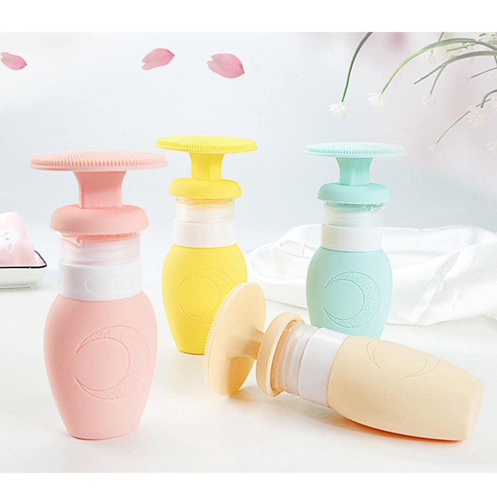 70ml Refillable Travel Bottles for Toiletries - Leakproof Empty Cosmetic Containers for Shampoo, Lotion & Makeup Liquids | Perfect for TSA Carry-On, Gym Bag & Vacation Packing (Cyan)