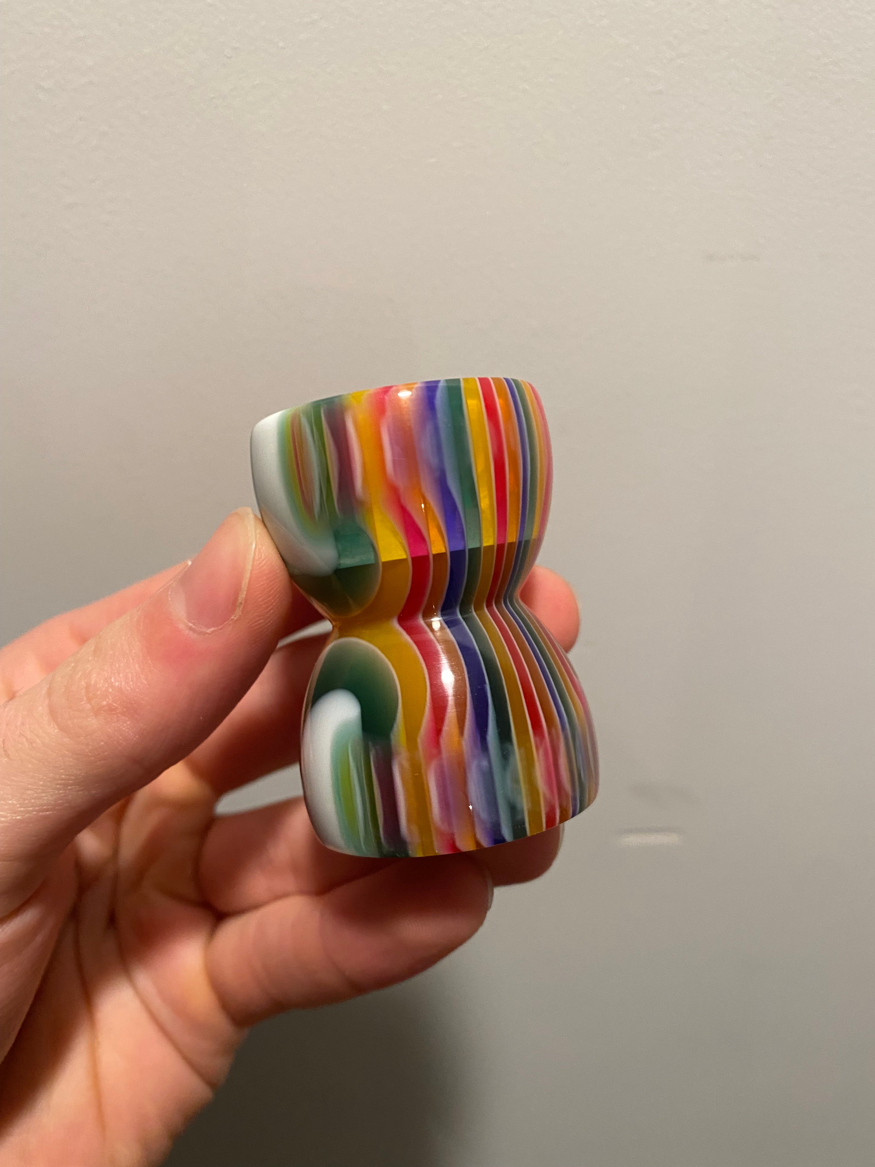 Handcrafted Candy Stripe Shaving Brush Handle - Fits 28mm & 30mm Knots | Premium Factory Second | Perfect for Wet Shaving & Grooming Kits