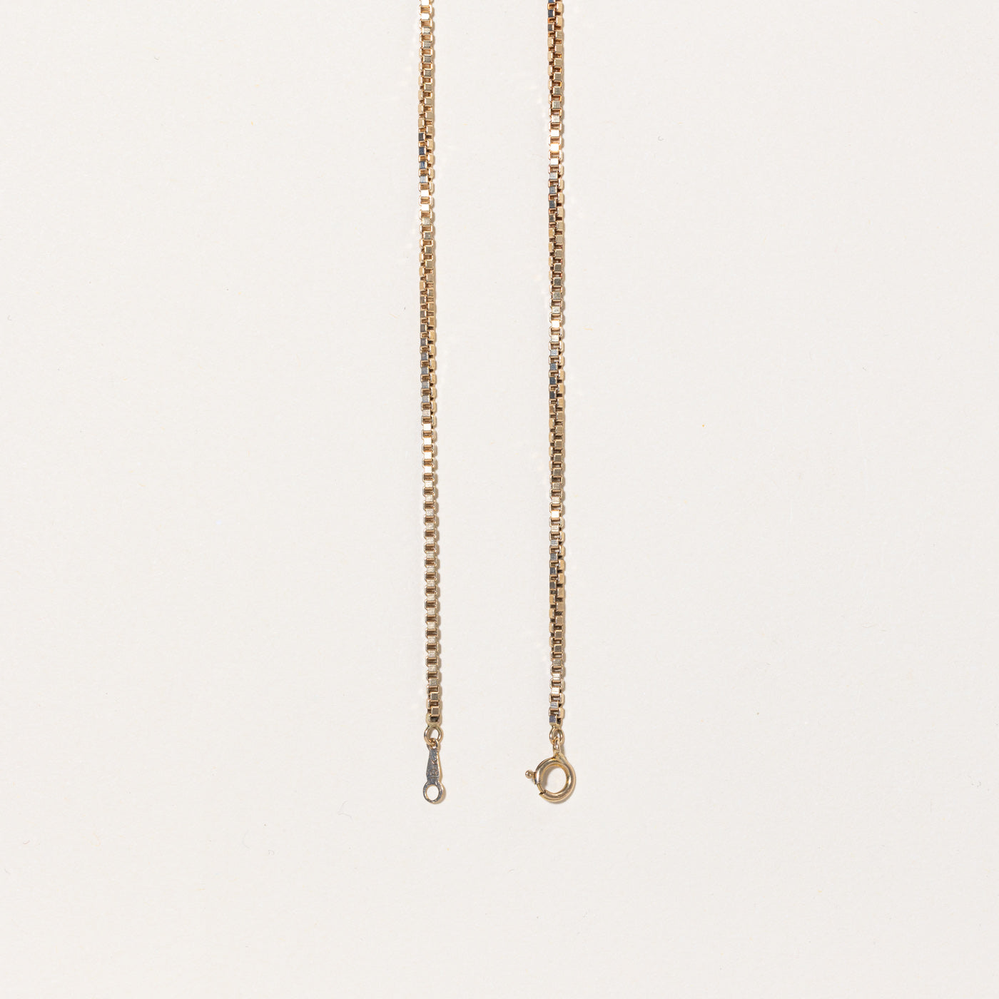 10K Yellow Gold Box Link Chain Necklace - 16 Inch Solid Gold Rope Chain for Men & Women - Perfect for Layering, Gifts, and Everyday Wear