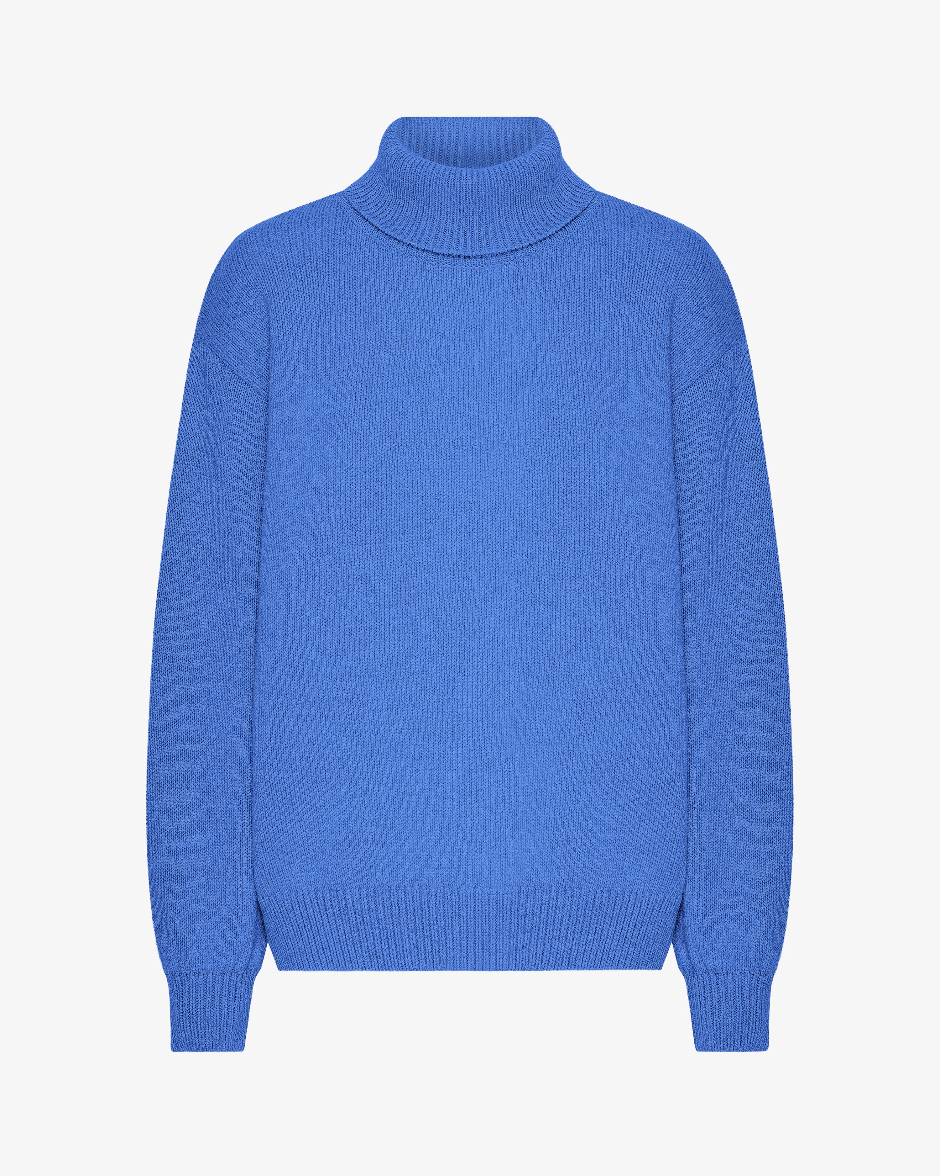 Premium Merino Wool Turtleneck Sweater for Women & Men - Soft Thermal Winter Pullover in Pacific Blue | Cozy Office Wear & Outdoor Activities