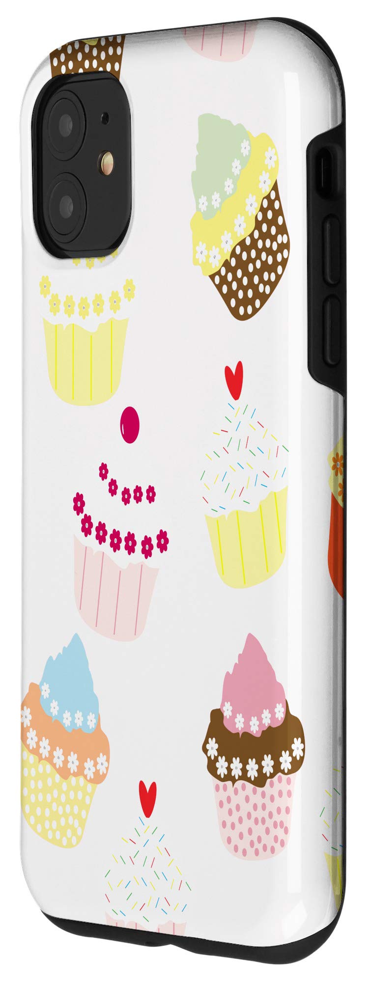 iPhone 11 Case with Cute Cupcake Design - Soft Pink Protective Phone Cover for Women & Girls - Perfect for Everyday Use, School, Work & Travel