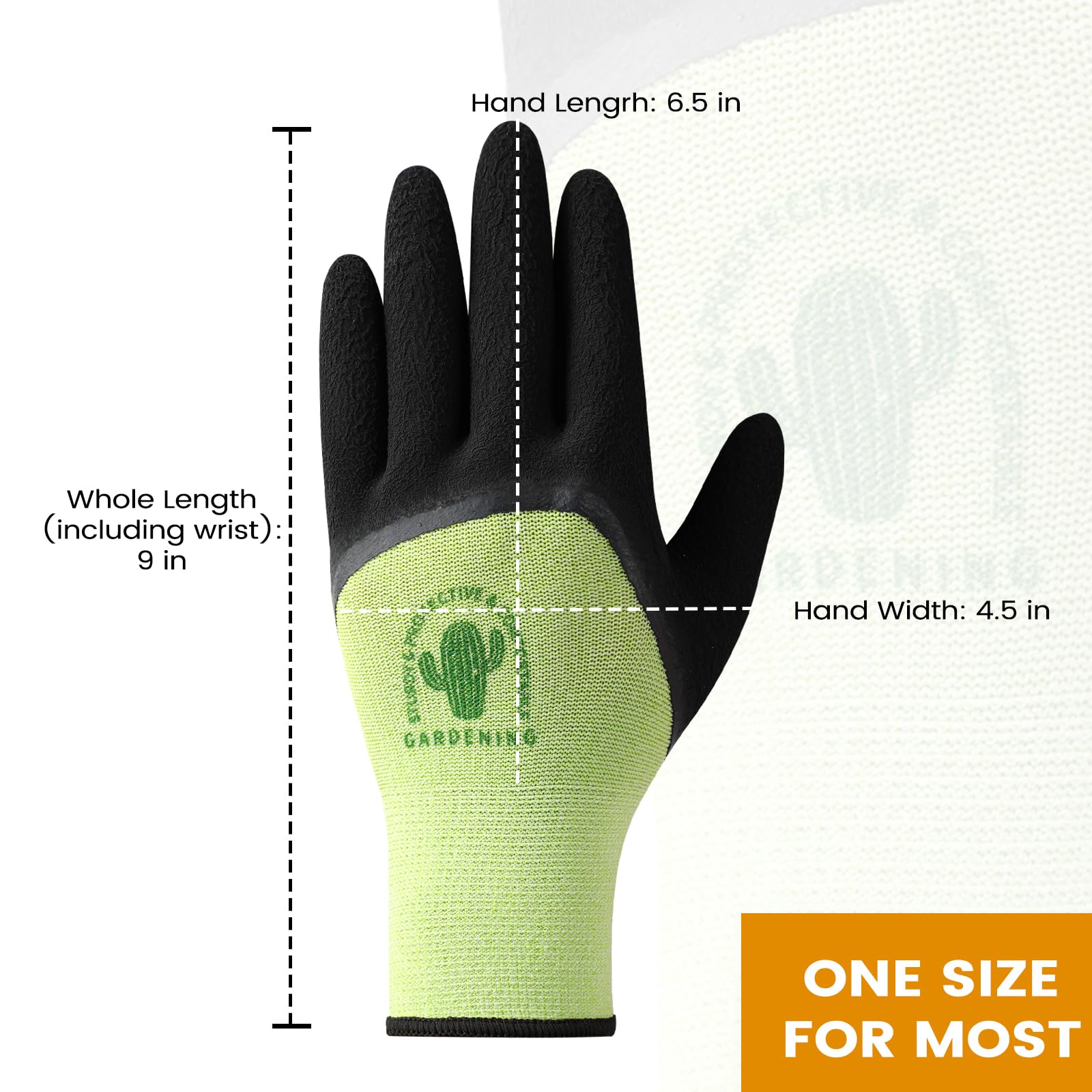 Premillow Gardening Gloves - 6 Pairs Breathable Natural Latex Gloves for Men & Women, Non-Slip Grip for Planting, Weeding, Yard Work - Perfect for Outdoor Gardening, Landscaping & Farm Use
