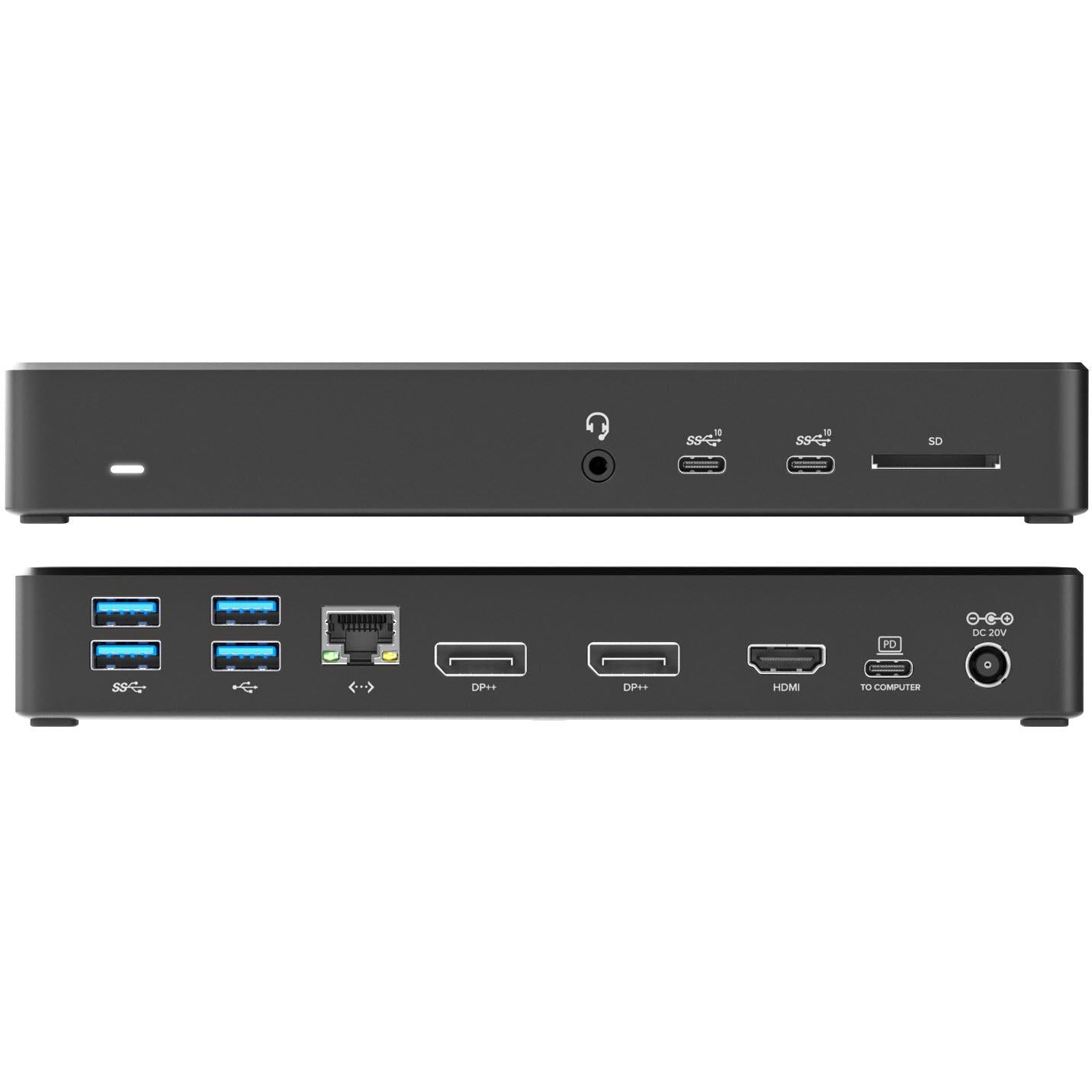 Alogic DUCMA3 USB C Triple Display Docking Station - 4K HDMI, Dual Monitor Support, 100W PD Charging for MacBook Pro/Air, Dell, HP Laptops - Perfect for Home Office, Gaming & Workstation Setups
