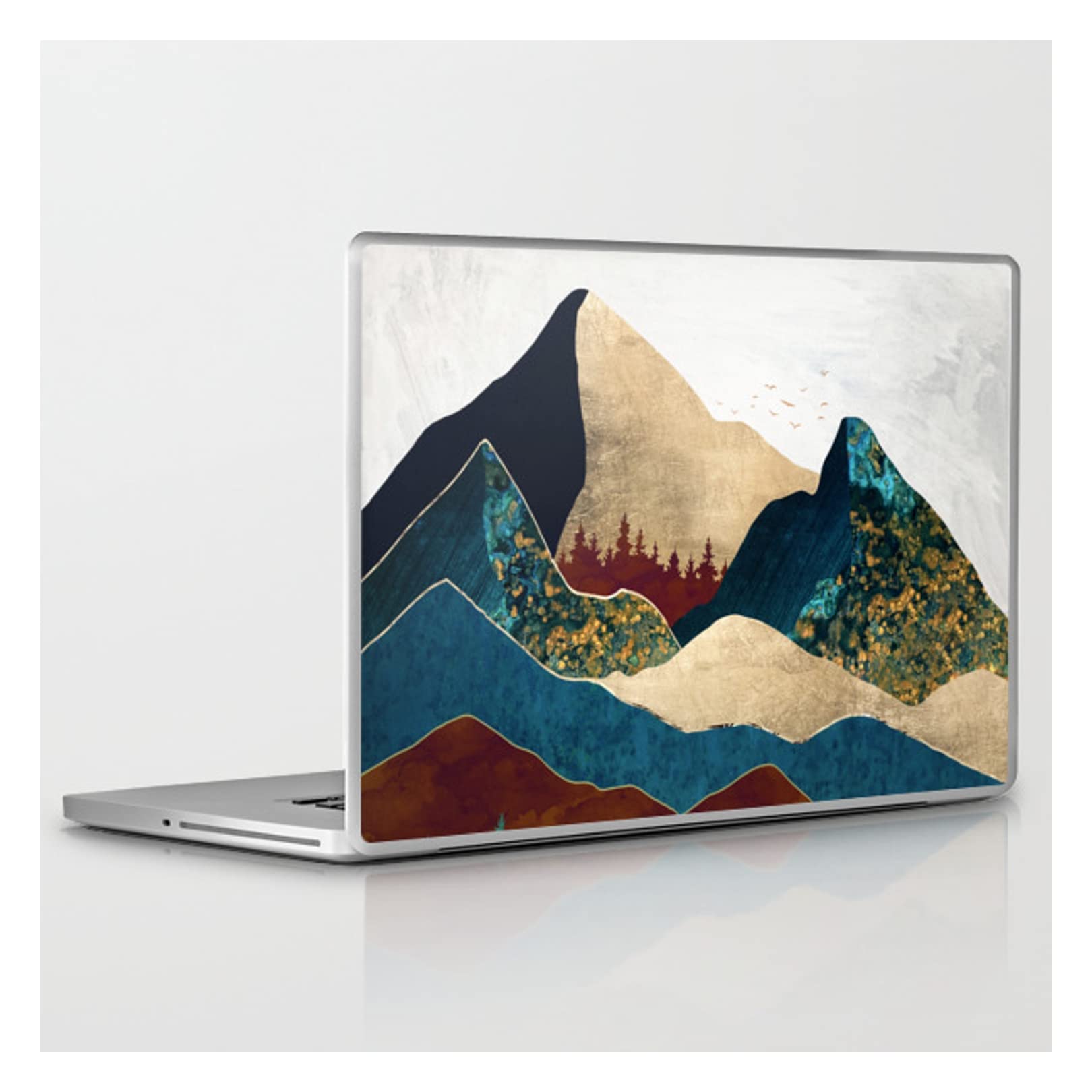 Spacefrogdesigns Malachite Mountains Laptop Skin for 13