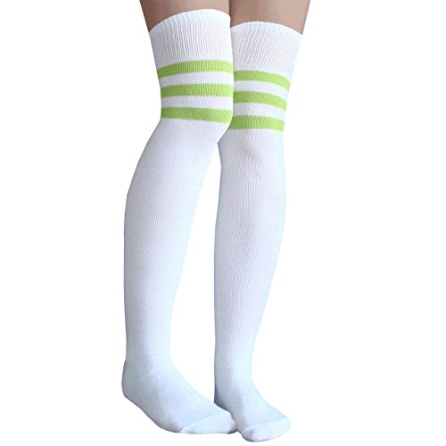 White and Lime Green
