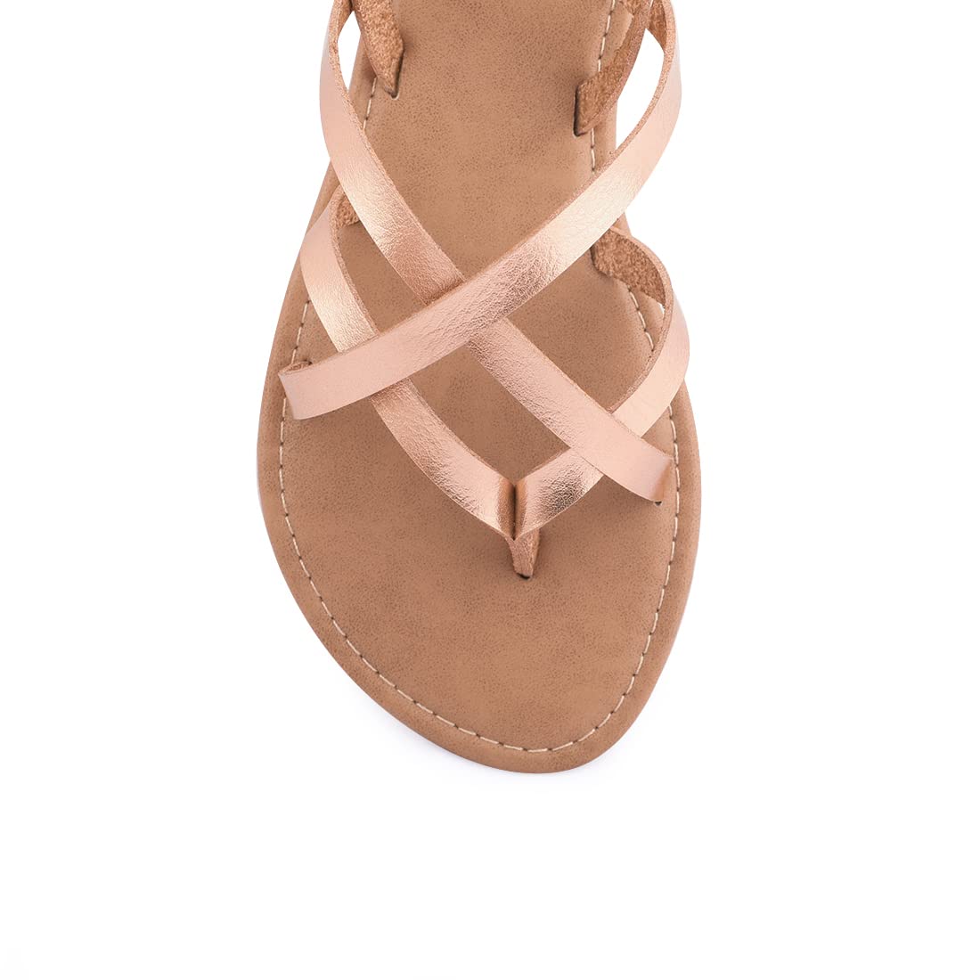 Women's Gladiator Flat Sandals - Strappy Fisherman Sandals with Ankle Strap | Comfortable Summer Casual Shoes for Beach, Vacation & Outdoor Activities