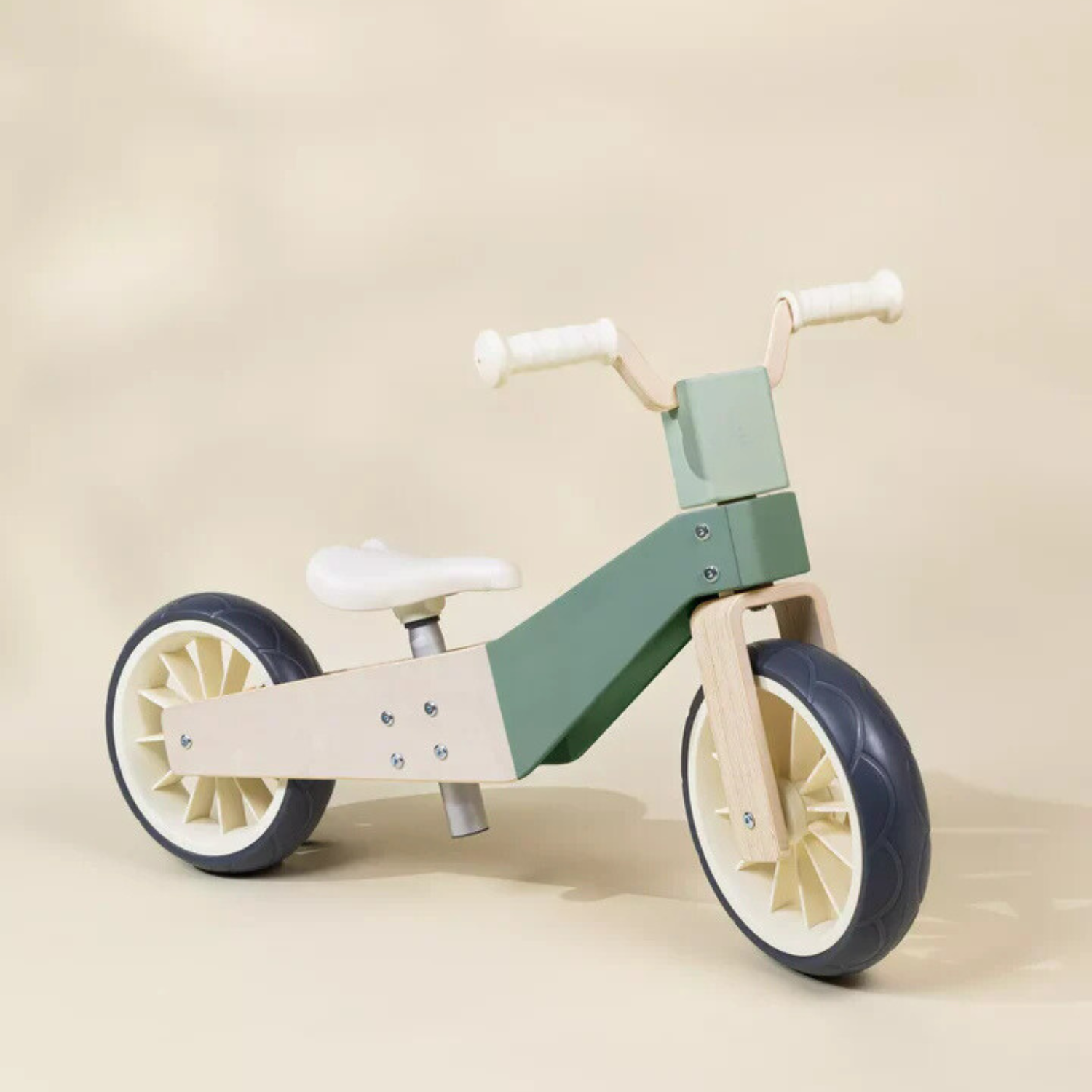 Best Kids Wooden Balance Bike for Toddlers - Seafoam Green Color | Perfect for Learning to Ride, Outdoor Play & Early Childhood Development