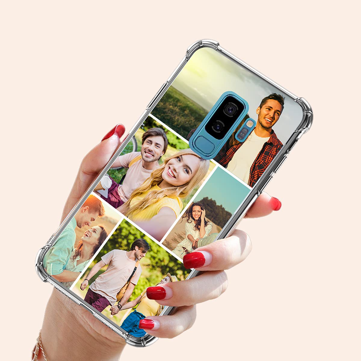 Custom Samsung Galaxy S9 Plus Phone Case - Ultra Thin Clear Multi-Photo Collage Cover - Personalized Gift for Birthday, Anniversary & Christmas - Perfect for Travel, Work & Everyday Protection