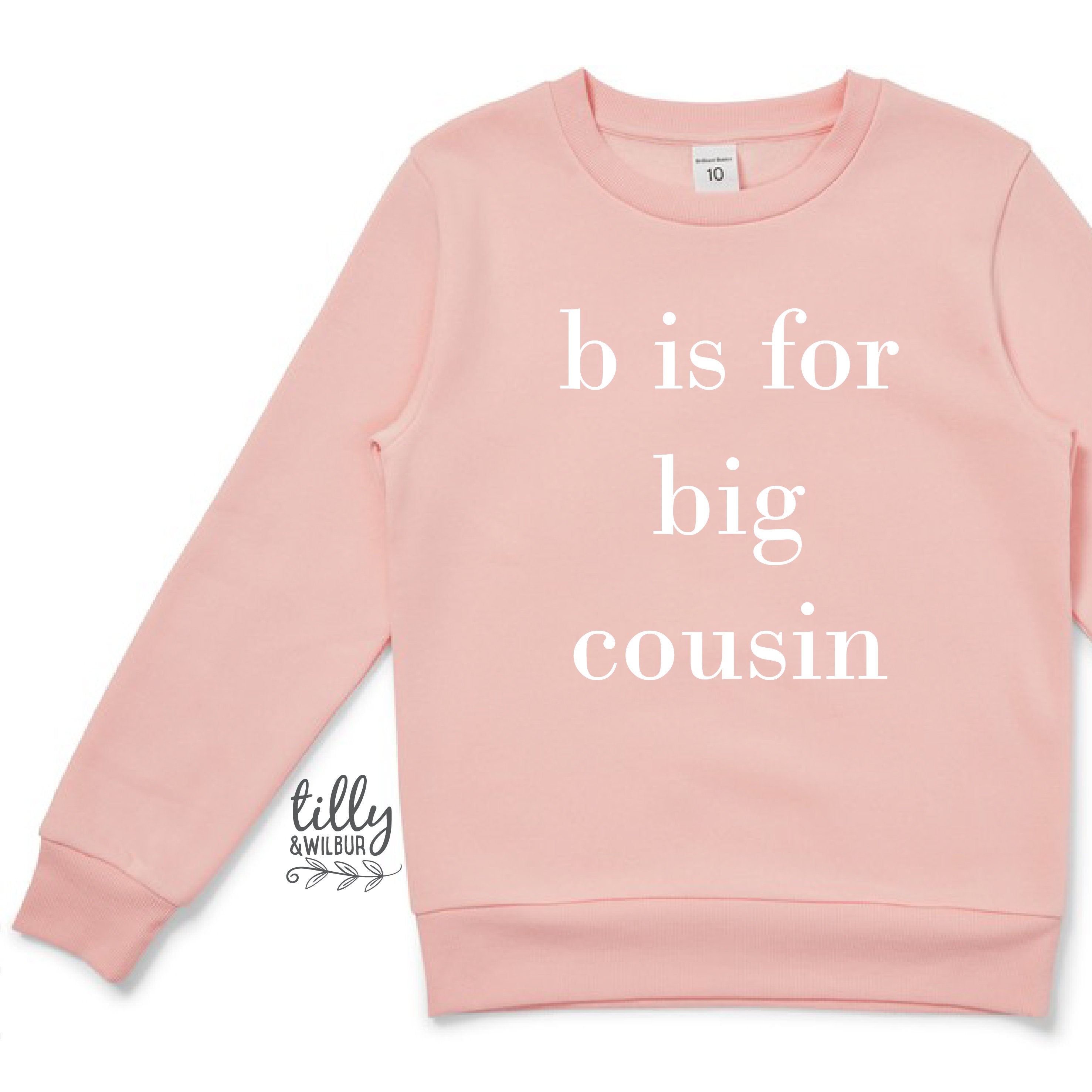 B Is For Big Cousin Jumper - Soft & Cozy Baby Romper for Newborns & Toddlers - Perfect for Family Photos, Holidays & Special Occasions