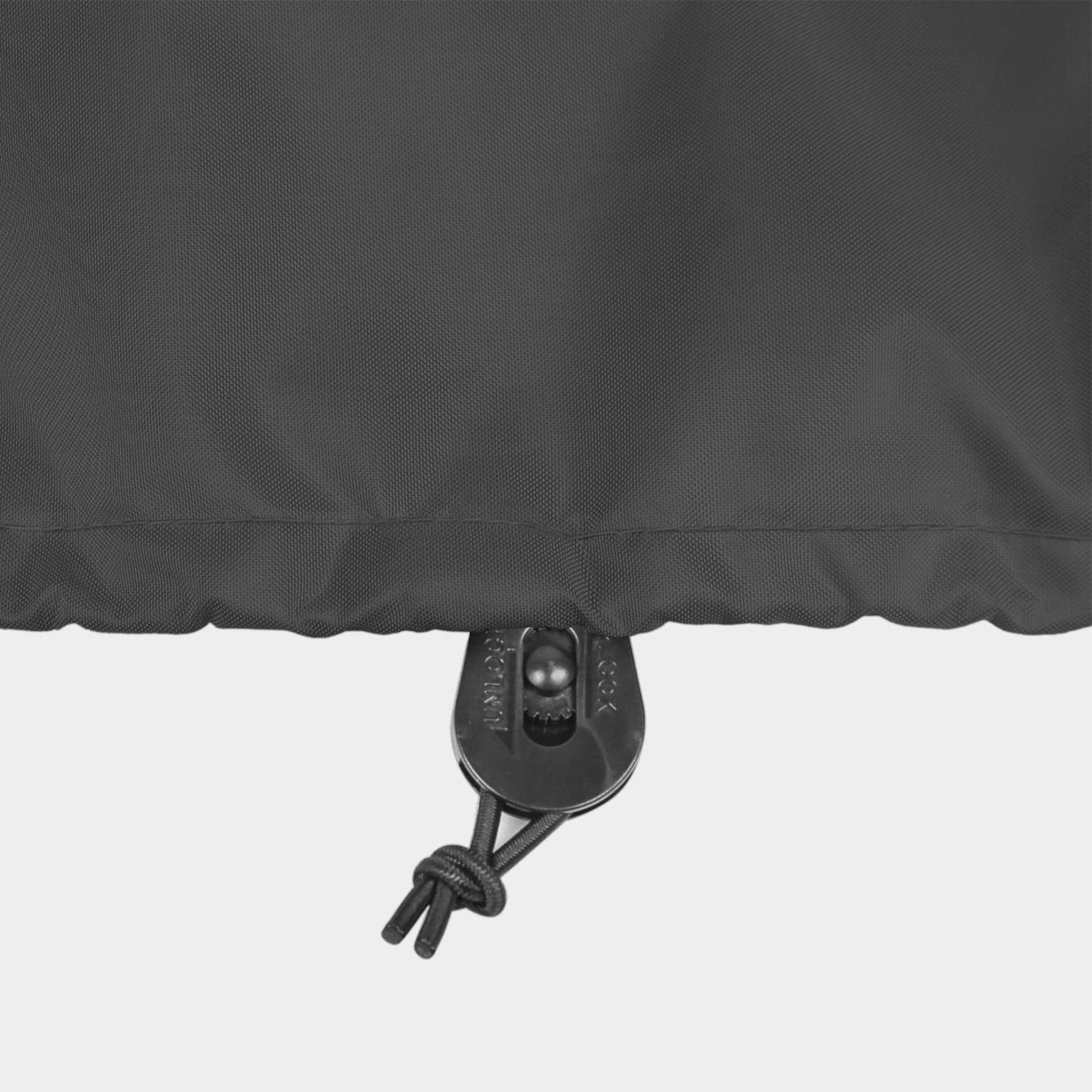Waterproof Square Patio Ottoman Cover 22x22x17 Inches - Outdoor Furniture Protector for Side & End Tables - All-Weather Black Cover - Perfect for Backyard, Deck, and Garden Use