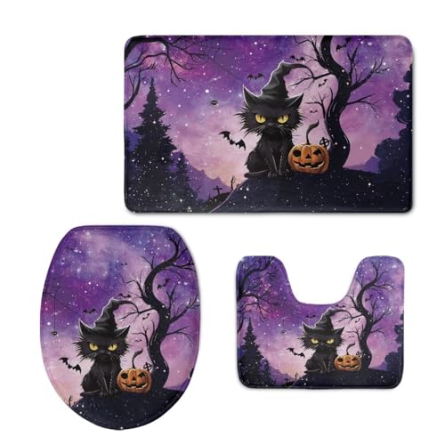 Purple Black Cat