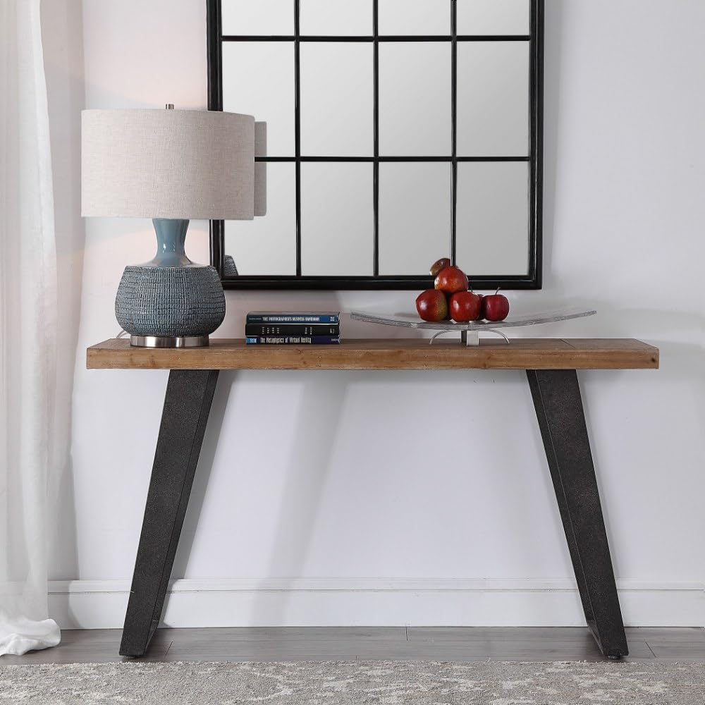 55 Inch Console Table - Modern Entryway Sofa Table with 55