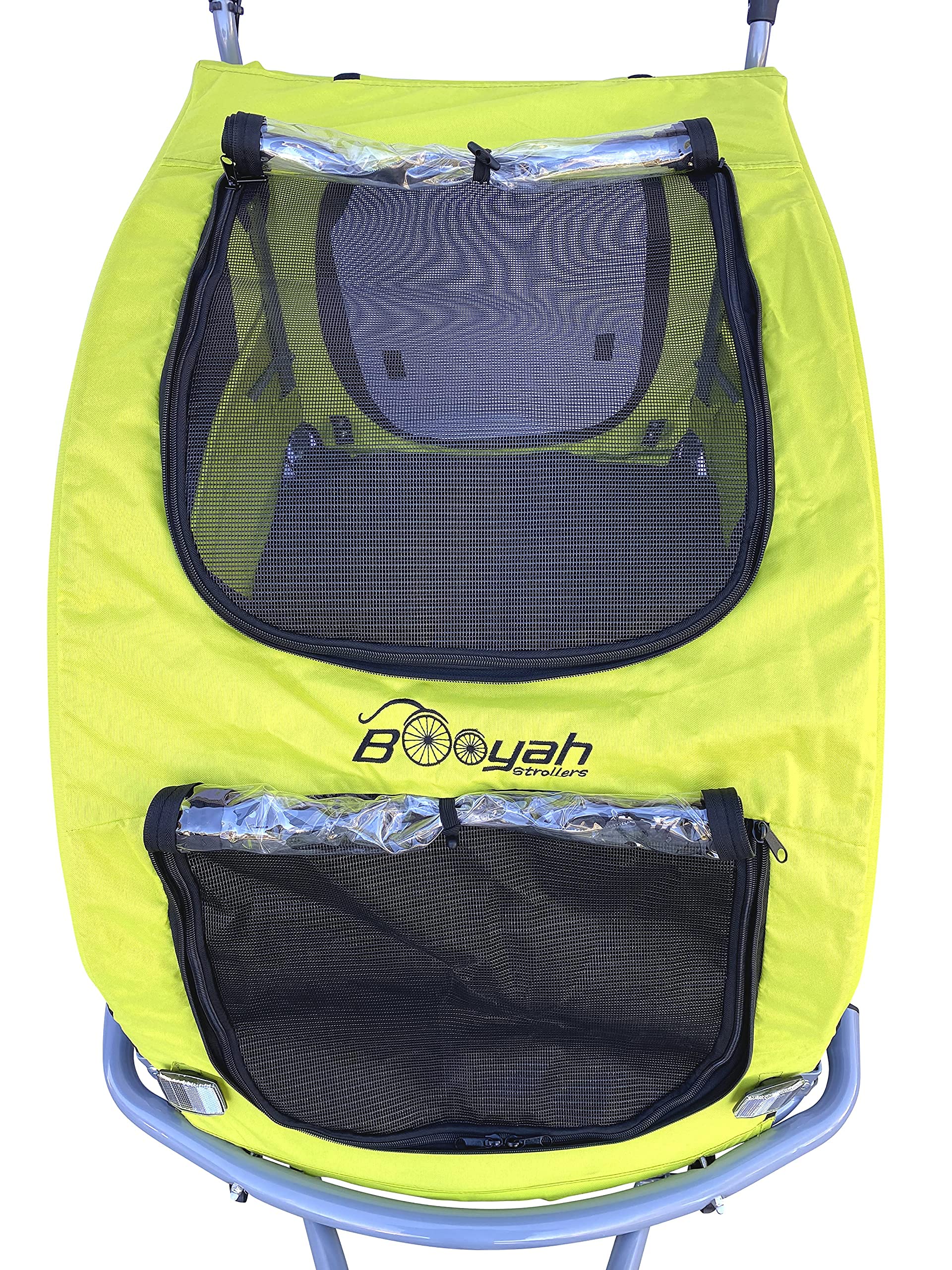 Booyah Extra Large Pet Bike Trailer - Shock-Absorbing Dog Stroller & Jogger for Safe Cycling & Outdoor Adventures | Perfect for Biking, Jogging & Park Walks with Your Dog