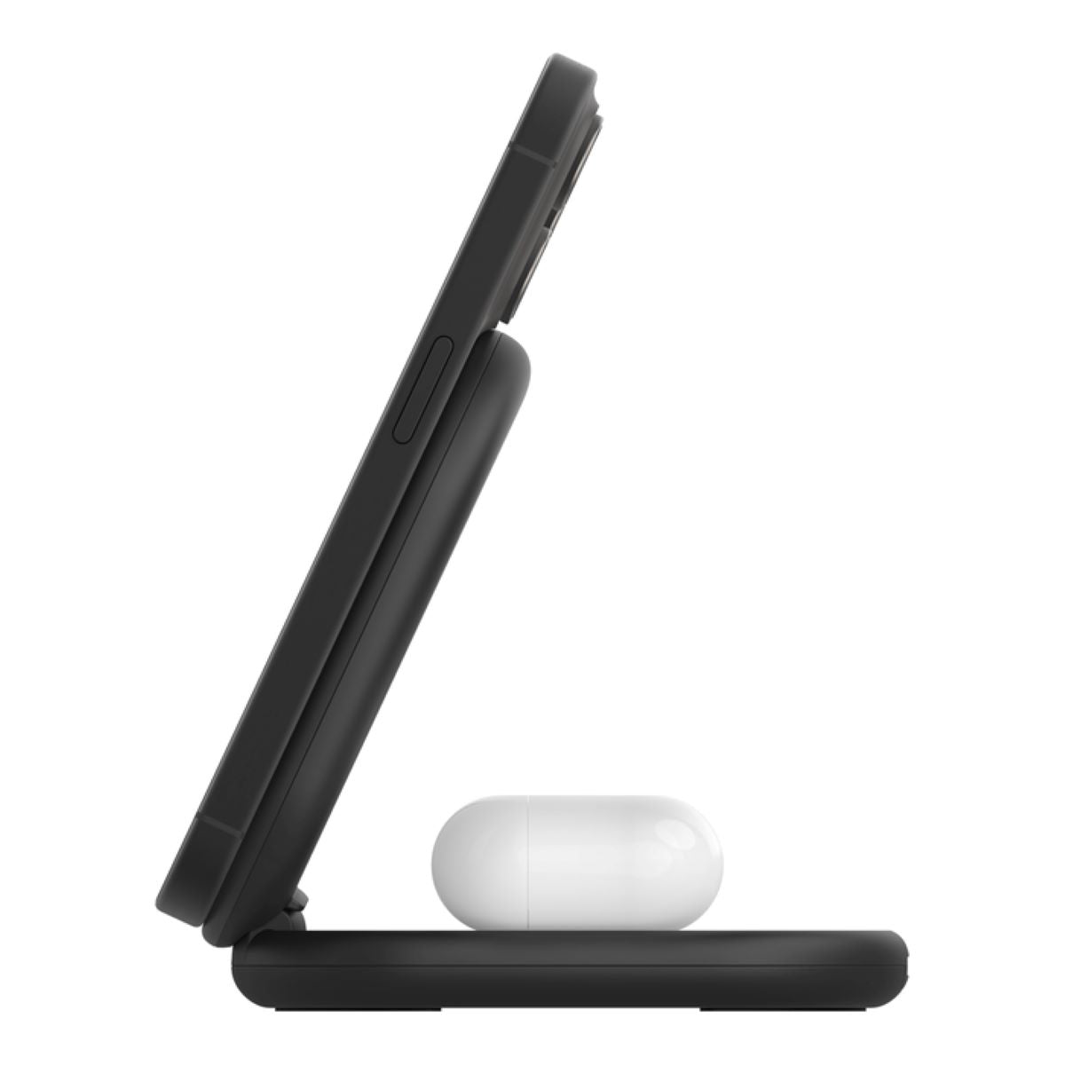 Belkin BoostCharge 2-in-1 Qi2 Magnetic Foldable Wireless Charger 15W - Fast Charging for iPhone & Android - Perfect for Bedside, Office & Travel