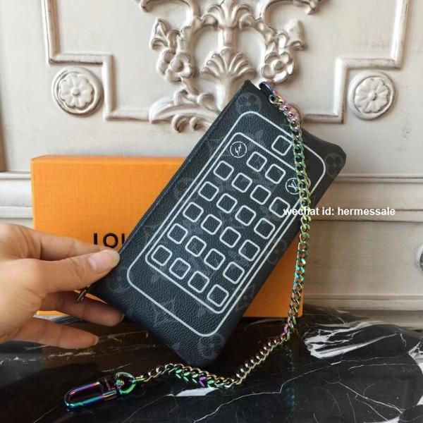 LV Monogram Eclipse iPhone Pouch - Luxury Phone Case for iPhone 14/13/12/11 Pro Max - Perfect for Travel, Work & Everyday Use