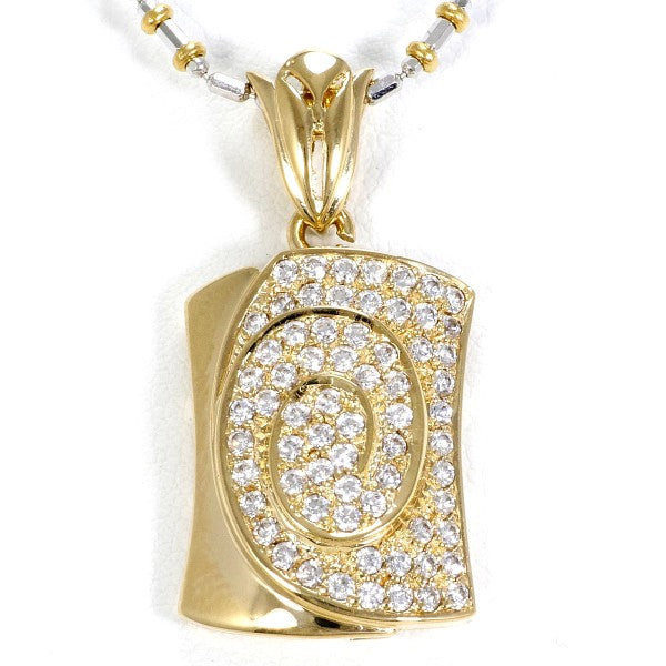 14K Yellow Gold & White Gold Zirconia Necklace for Women - Elegant Cubic Zirconia Pendant Jewelry for Parties, Weddings & Special Occasions