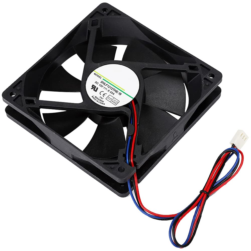 High-Performance DC Cooling Fan - Ultra Durable, Low Noise 3000 RPM PC Fan with Large Airflow for Computers, Mining Rigs & Servers - Perfect for Gaming PCs, Data Centers and Cryptocurrency Mining Operations