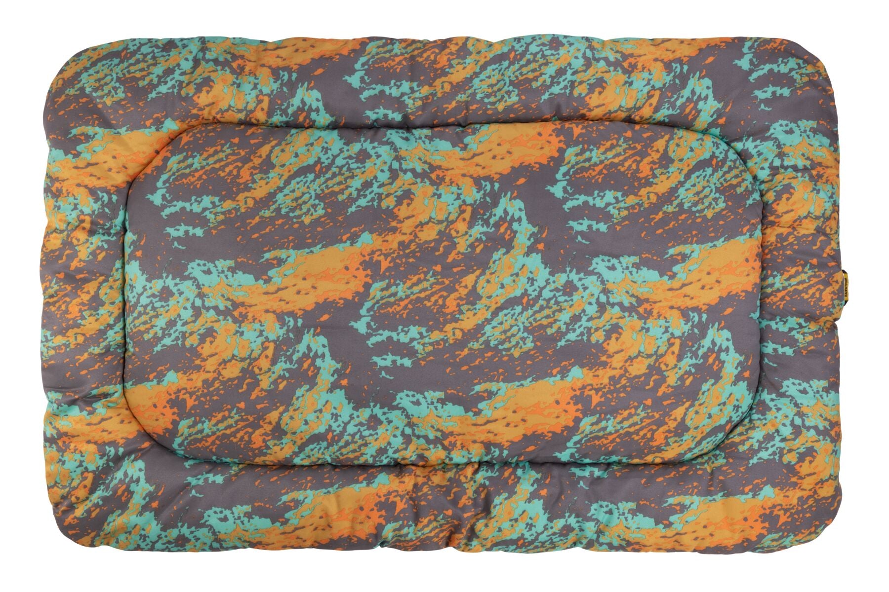 Ruffwear Cama Basecamp® Arrecife Naranja (Orange Reef) Dog Bed - Durable & Comfortable Pet Bed for Camping, Travel & Indoor Use