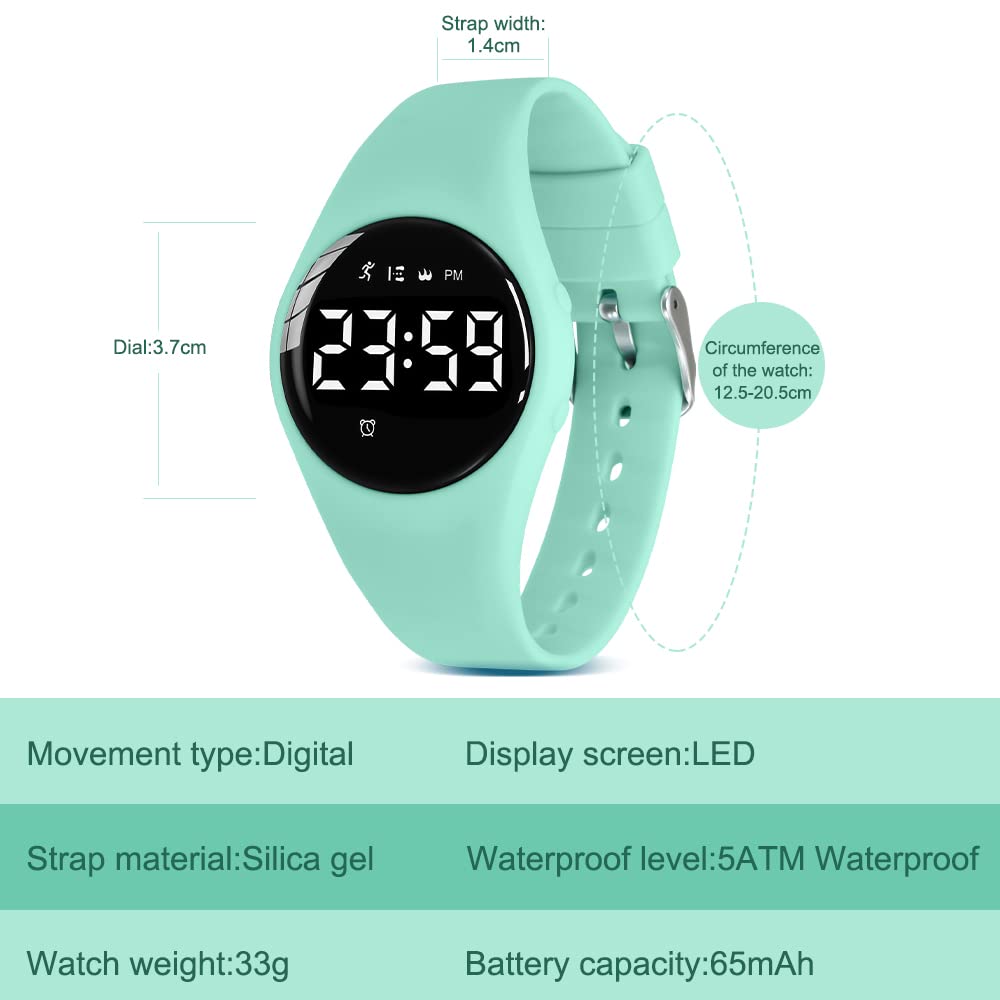 NN BEN NEVIS Kids Digital Sports Watch with Fitness Tracker - Waterproof Boys & Girls Watch with Alarm, Stopwatch for Ages 5-12 - Perfect for School, Outdoor Play & Sports Activities