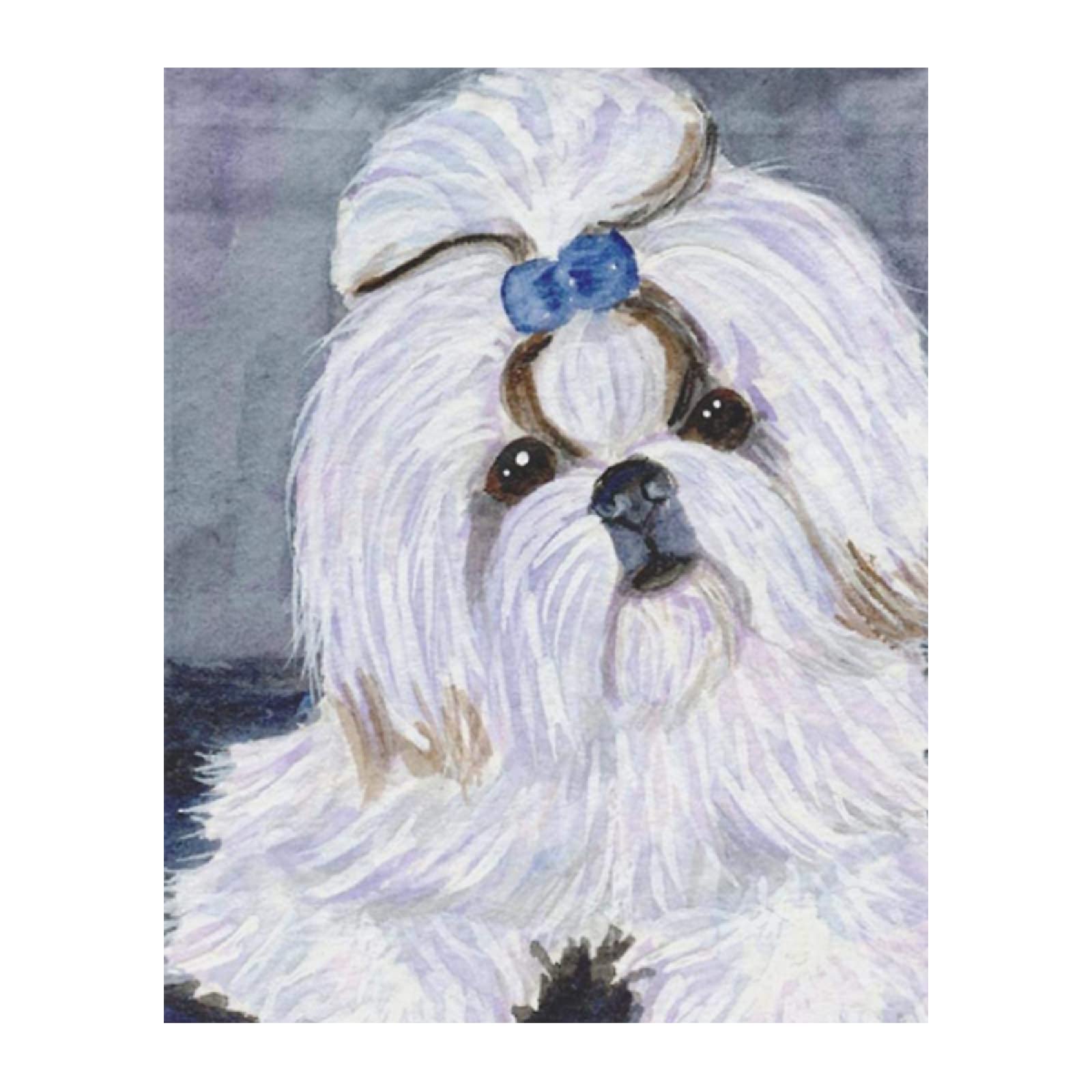 Shih Tzu Dog Paint by Numbers Kit for Adults & Kids - Beginner Friendly DIY Painting Kit with Pre-Printed Canvas & Brushes - Perfect for Home Decor, Gift Giving & Stress Relief Art Therapy