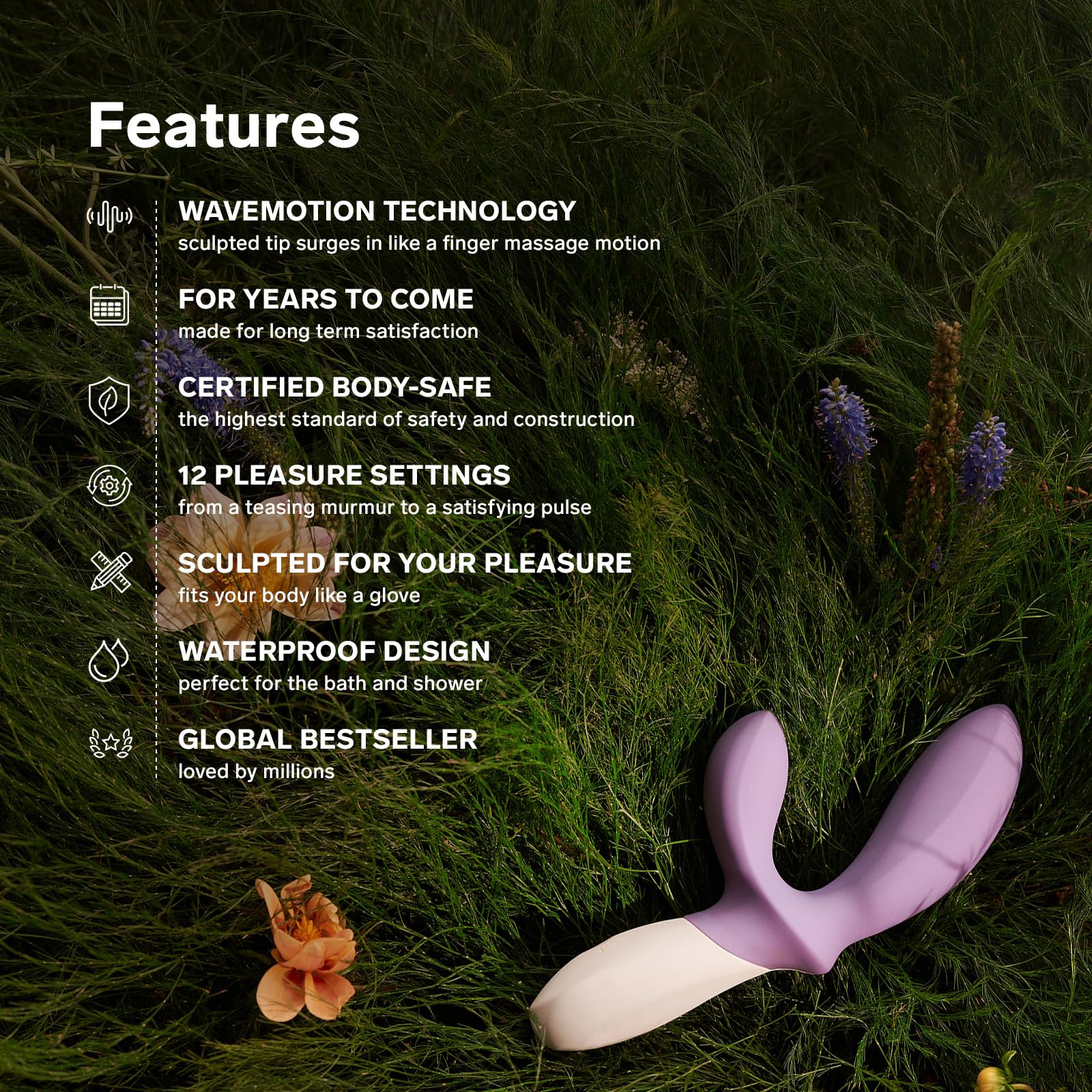 LELO Loki Wave 2 Prostate Massager for Men - 12 Vibration Modes, Waterproof Anal Plug Sex Toy for Male Pleasure | Perfect for Couples Play, Solo Exploration & Sensual Enhancement (Base Blue)