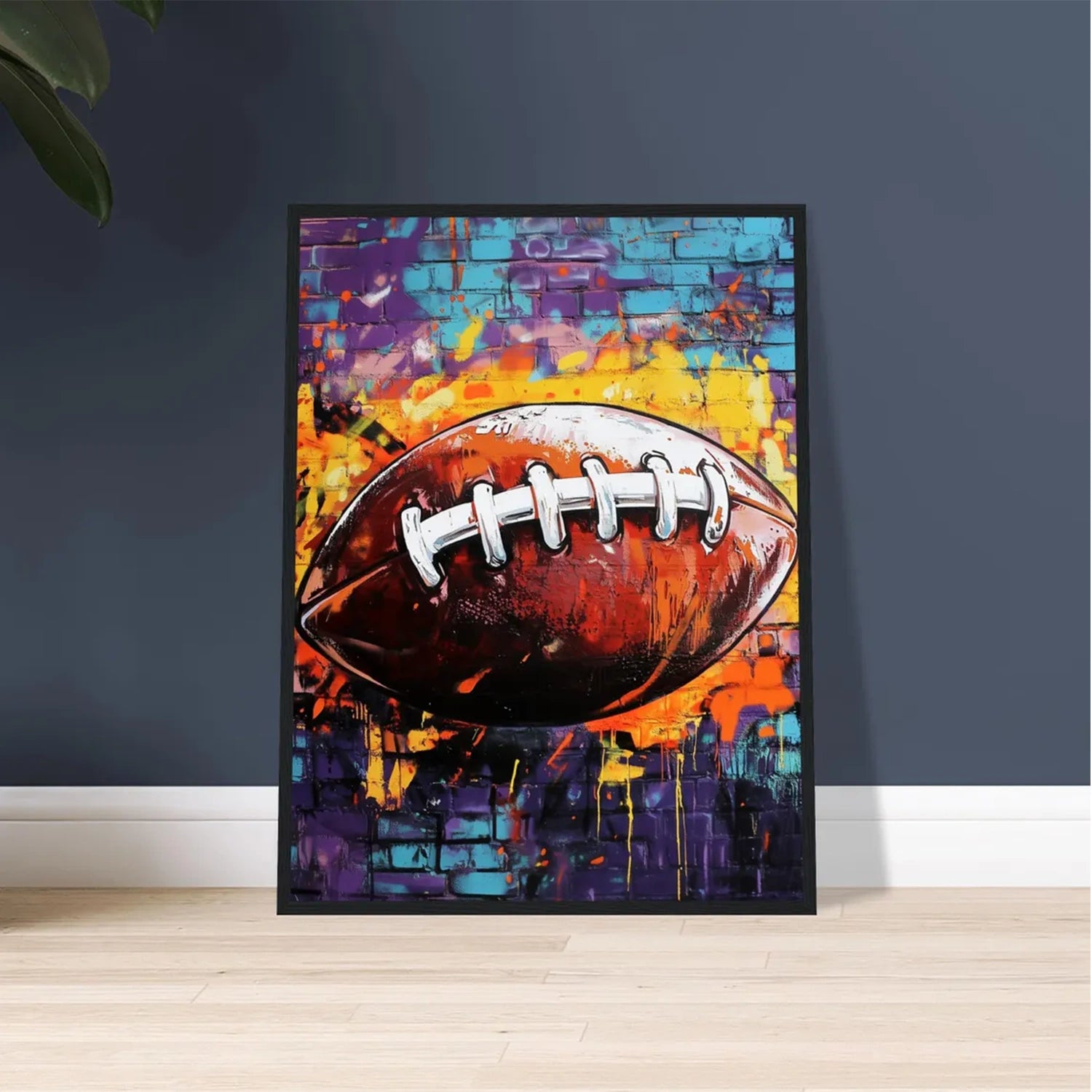 American Football Sports Art Painting Canvas Wall Decor #SA002 - Perfect for Game Room, Man Cave, and Sports Fan Gifts