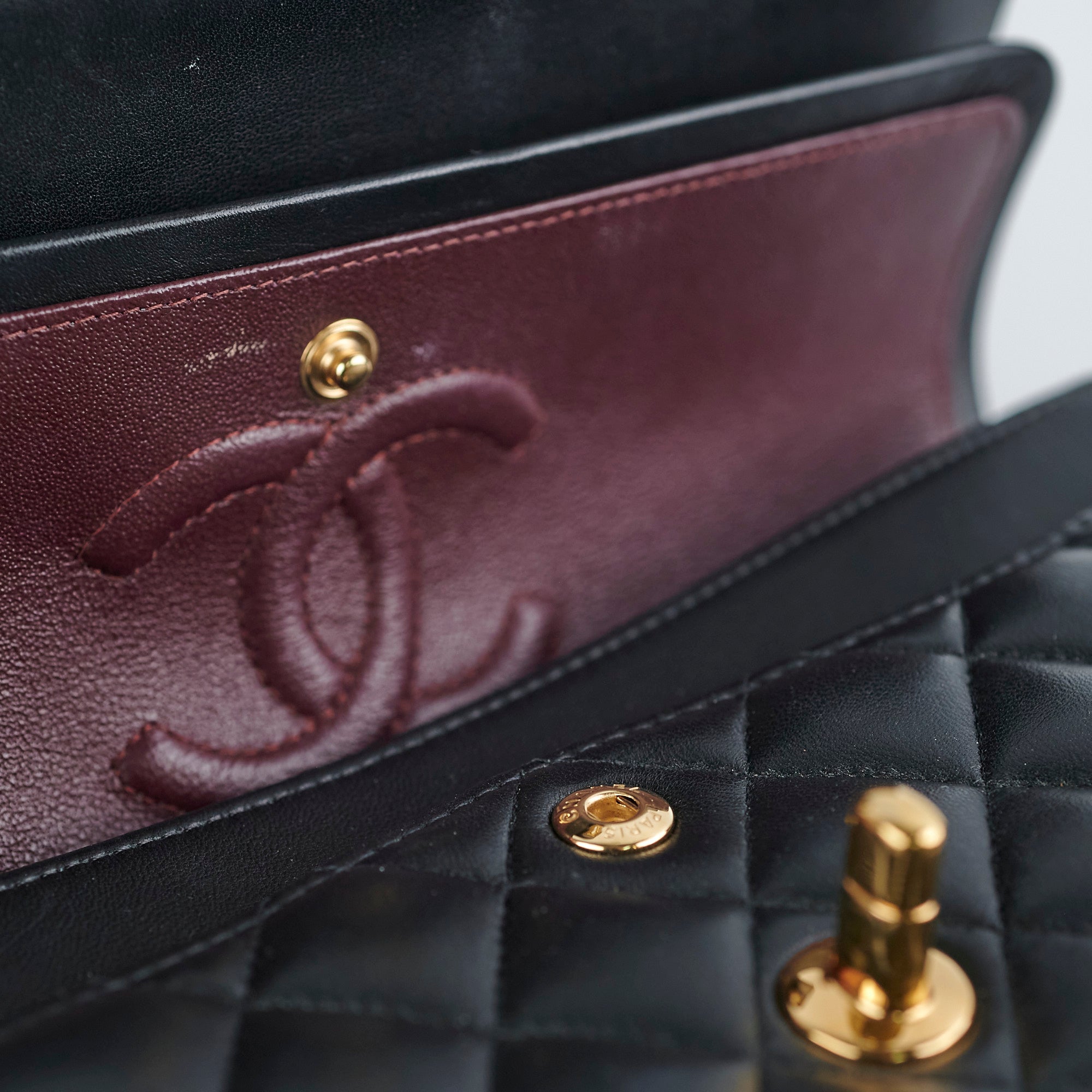Chanel Small Double Classic Flap Bag in Black Lambskin Leather - Luxury Designer Handbag for Women, Perfect for Evening Events & Special Occasions