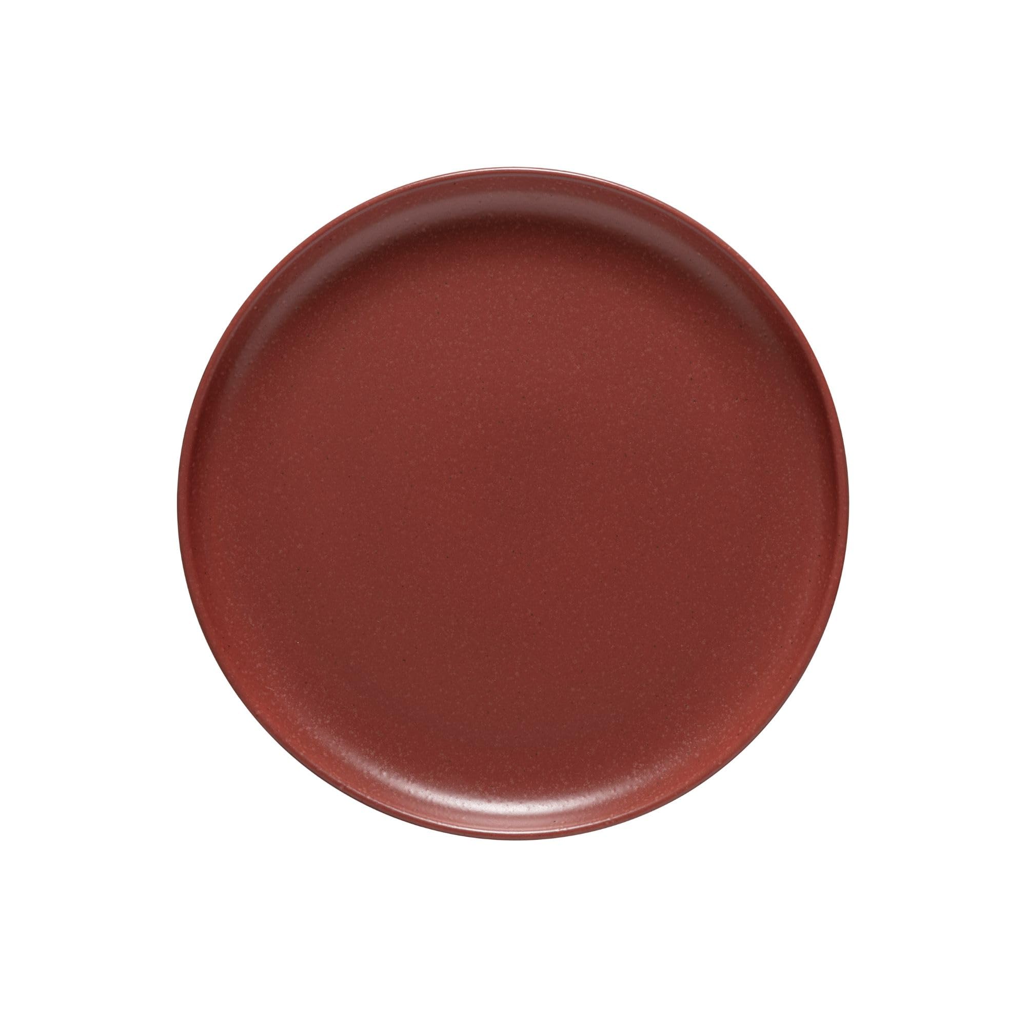 Casafina Ceramic Stoneware 11'' Dinner Plate - Pacifica Collection in Cayenne | Microwave & Dishwasher Safe | Food Safe Glazed Stoneware | Restaurant Quality Dinnerware for Home & Commercial Use | Perfect for Everyday Dining, Entertaining & Restaurant Service