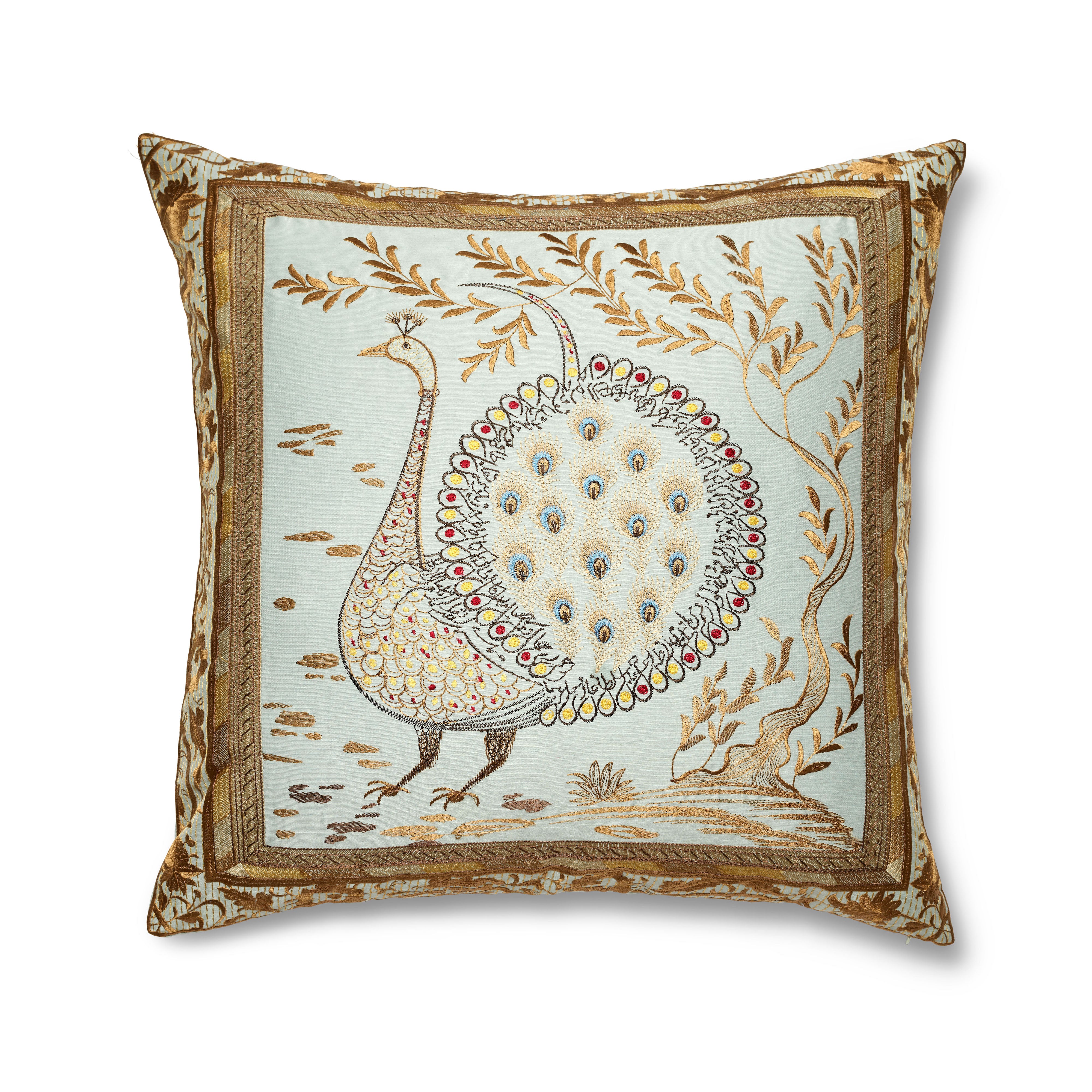 Divani Peacock Pillow - Elegant Decorative Throw Pillow for Sofa, Bed & Home Decor | Perfect for Living Room, Bedroom & Nursery Accents