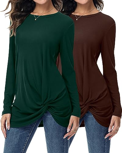 Brown and Green, Long Sleeve