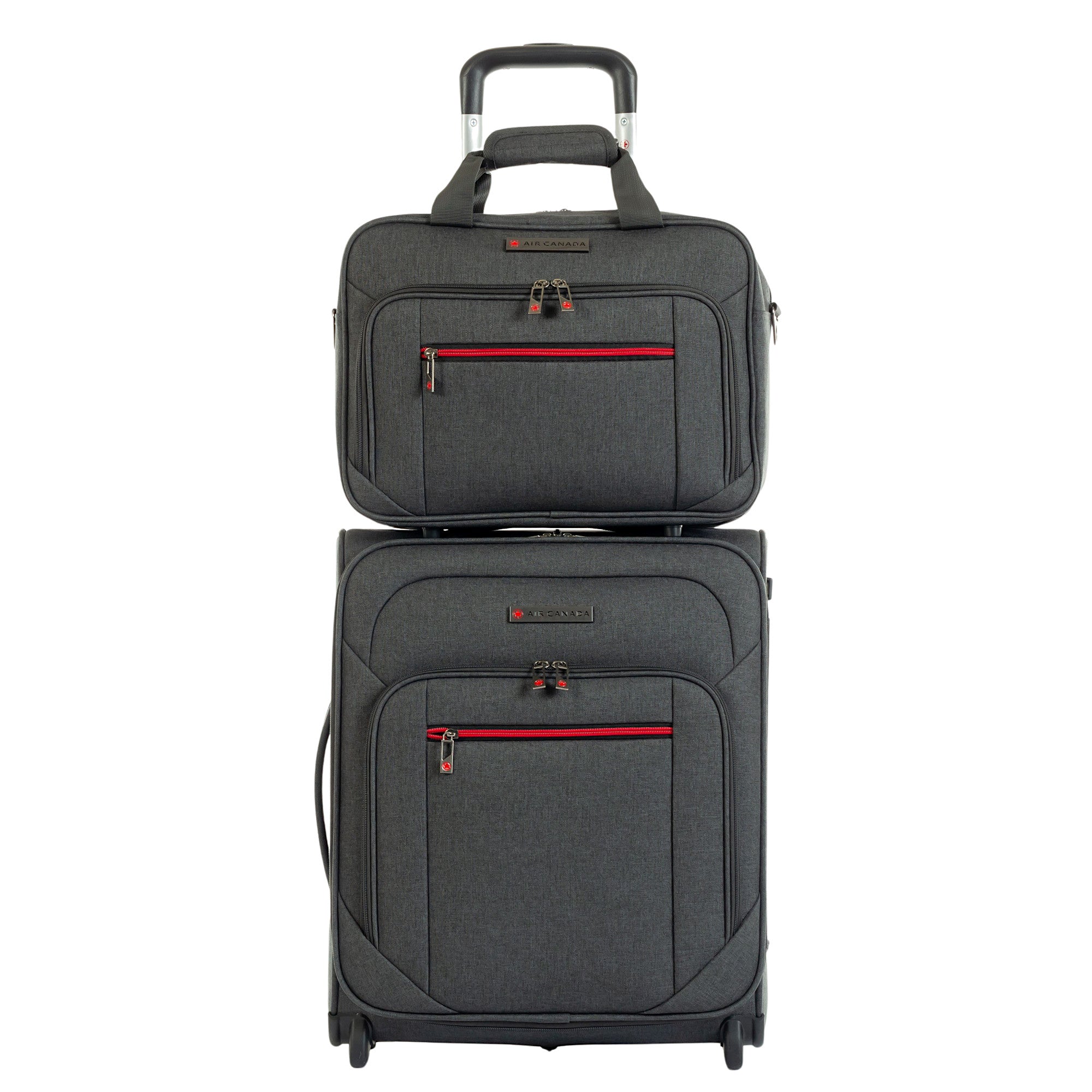Air Canada Belmont 2-Piece Carry-On Luggage Set with Tote Bag - Perfect for Business Travel & Weekend Getaways