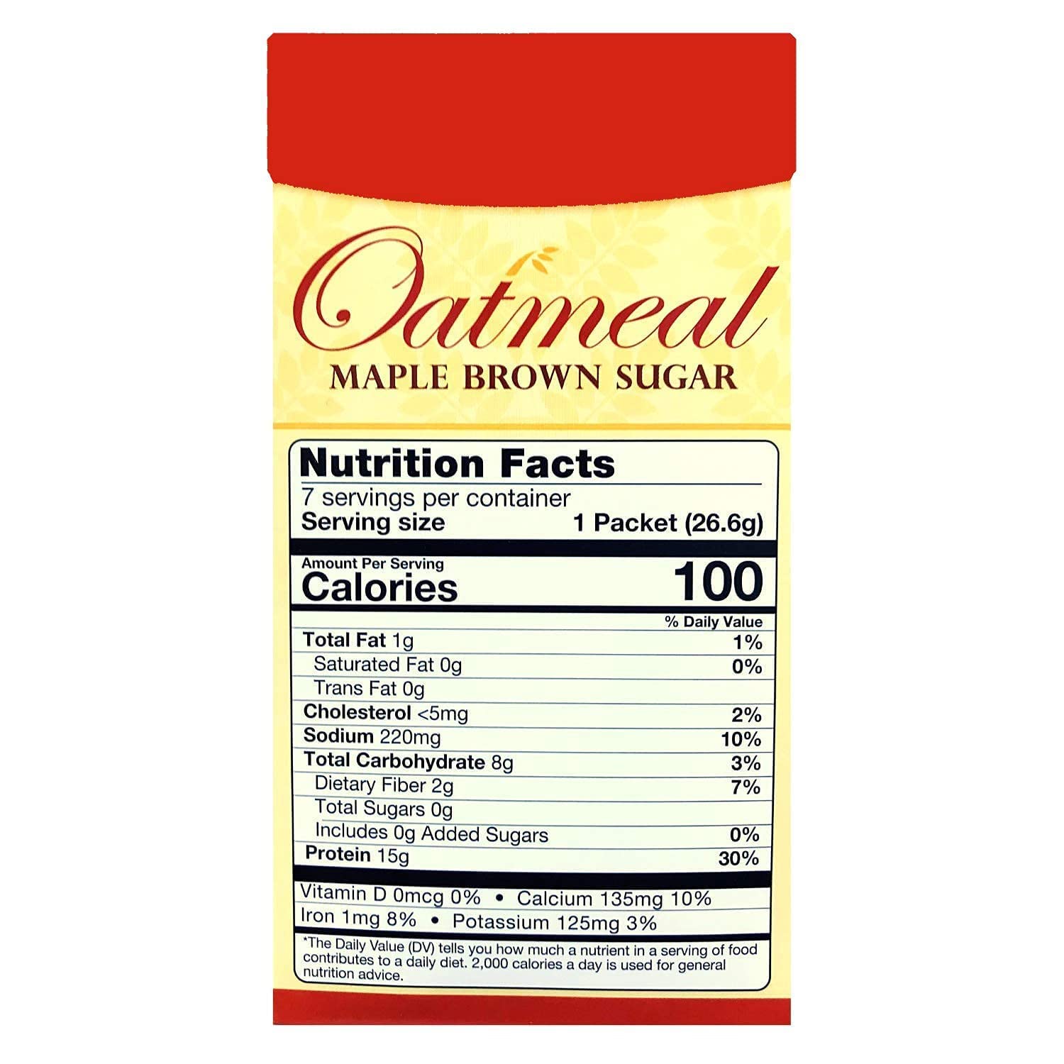 HealthyWise High Protein Oatmeal - Maple Brown Sugar Flavor, 15g Protein per Serving, Low Calorie & High Fiber Breakfast, Low Sugar & Low Fat, Keto & Ideal Protein Diet Friendly, 7 Servings per Box (2 Pack) - Perfect for Quick Breakfast, Post-Workout Meal, or Healthy Snack On-The-Go