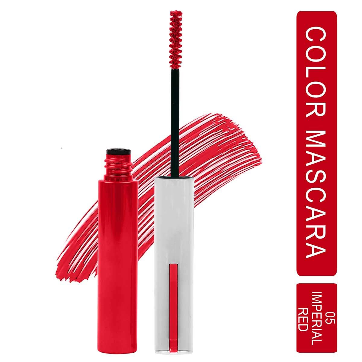 Syfer Lightweight Natural Mascara - Smudge Proof, Long Lasting Eye Makeup (6ml, Imperial Red) for Everyday Wear & Professional Use | Perfect for Work, Date Night & Special Occasions