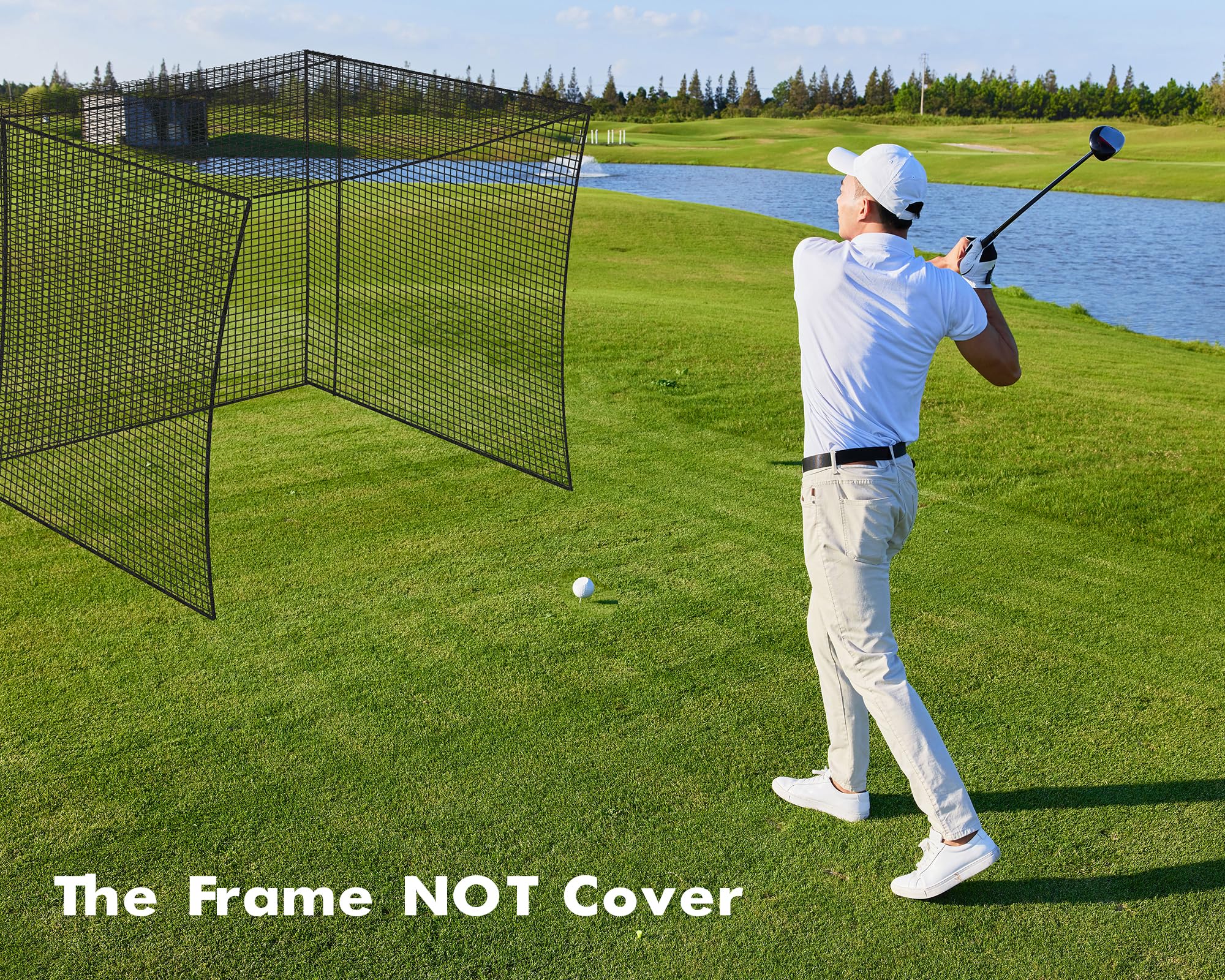 **Premium Golf Batting Cage Net for Indoor & Outdoor Practice - Heavy Duty Baseball Hitting Net for Backyard, Driving Range & Training - Perfect for Golfers, Baseball Players & Sports Enthusiasts**