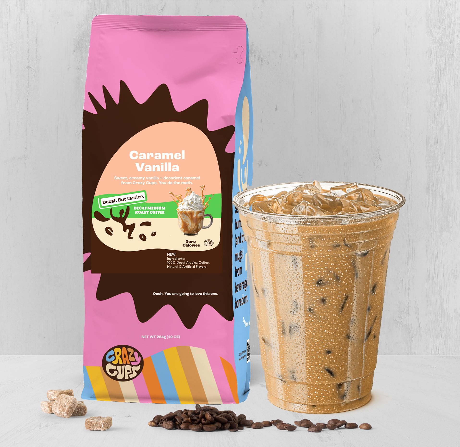 Decaf Flavored Ground Coffee Variety Pack - Cinnamon French Toast, Caramel Vanilla & Pumpkin Caramel Spice | 10 oz Bags (3-Pack) | Rich Aroma for Hot & Iced Coffee | Perfect for Home Brewing, Office Use & Gifts