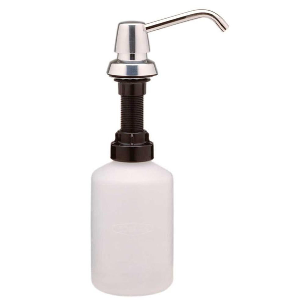Bobrick B8221 20 oz. Wall Mounted Liquid Soap Dispenser for Commercial Restrooms - Bright Chrome Finish, Ideal for High-Traffic Lavatories & Public Washrooms