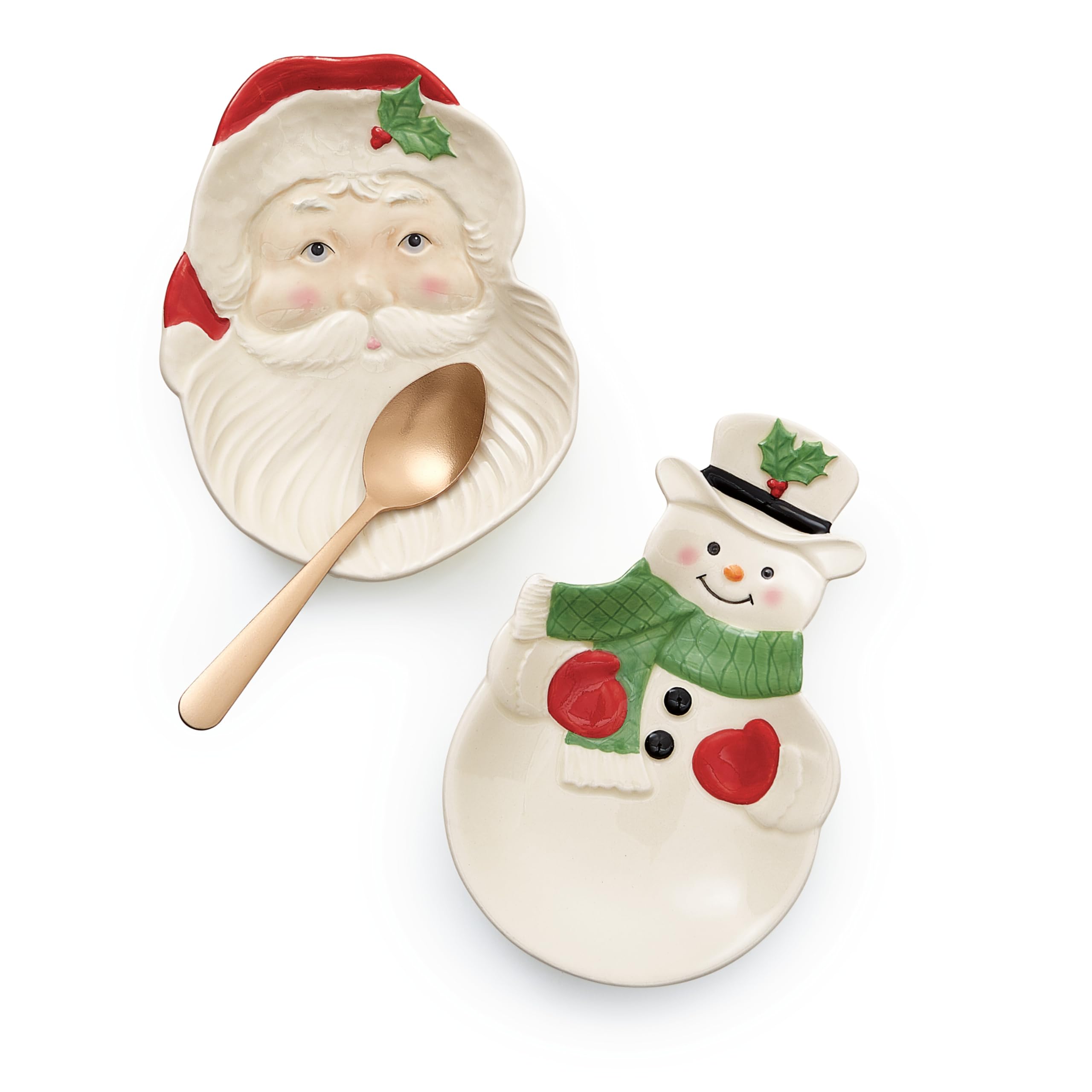 Lenox 882206 Holiday Snowman Spoon Rest - Christmas Kitchen Decor for Hosting & Entertaining - Perfect for Holiday Dinners, Cookie Baking & Festive Table Settings