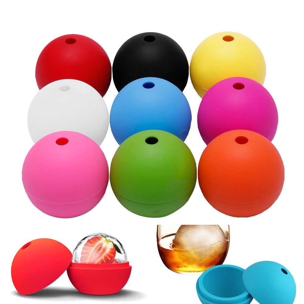 Premium Whiskey Ice Ball Maker - Durable Silicone Mold for Perfect Spheres, Ice Cube Tray for Cocktails & Bourbon - Great for Home Bars, Parties & Gifts