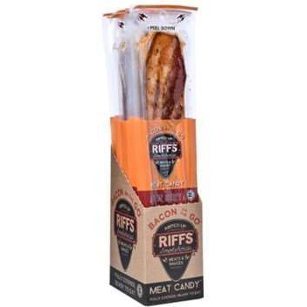 Riffs Smokehouse Habanero Meat Candy - Spicy Beef Jerky Snacks (12-Pack Case) - Perfect for Camping, Road Trips & Office Snacking