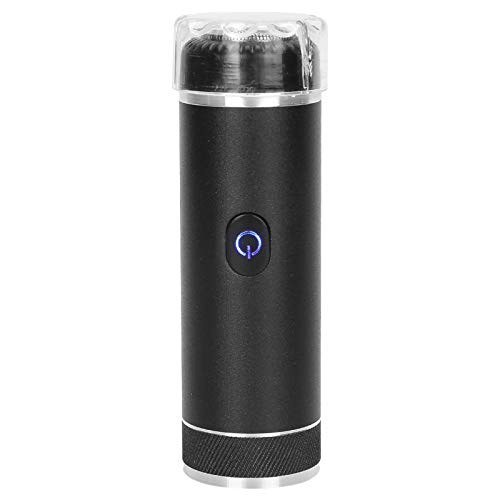 Rechargeable Cordless Electric Shaver for Men - Portable Wet/Dry Face Shaver for Travel, Grooming & Daily Use - Perfect Gift for Husband & Dad (Black)