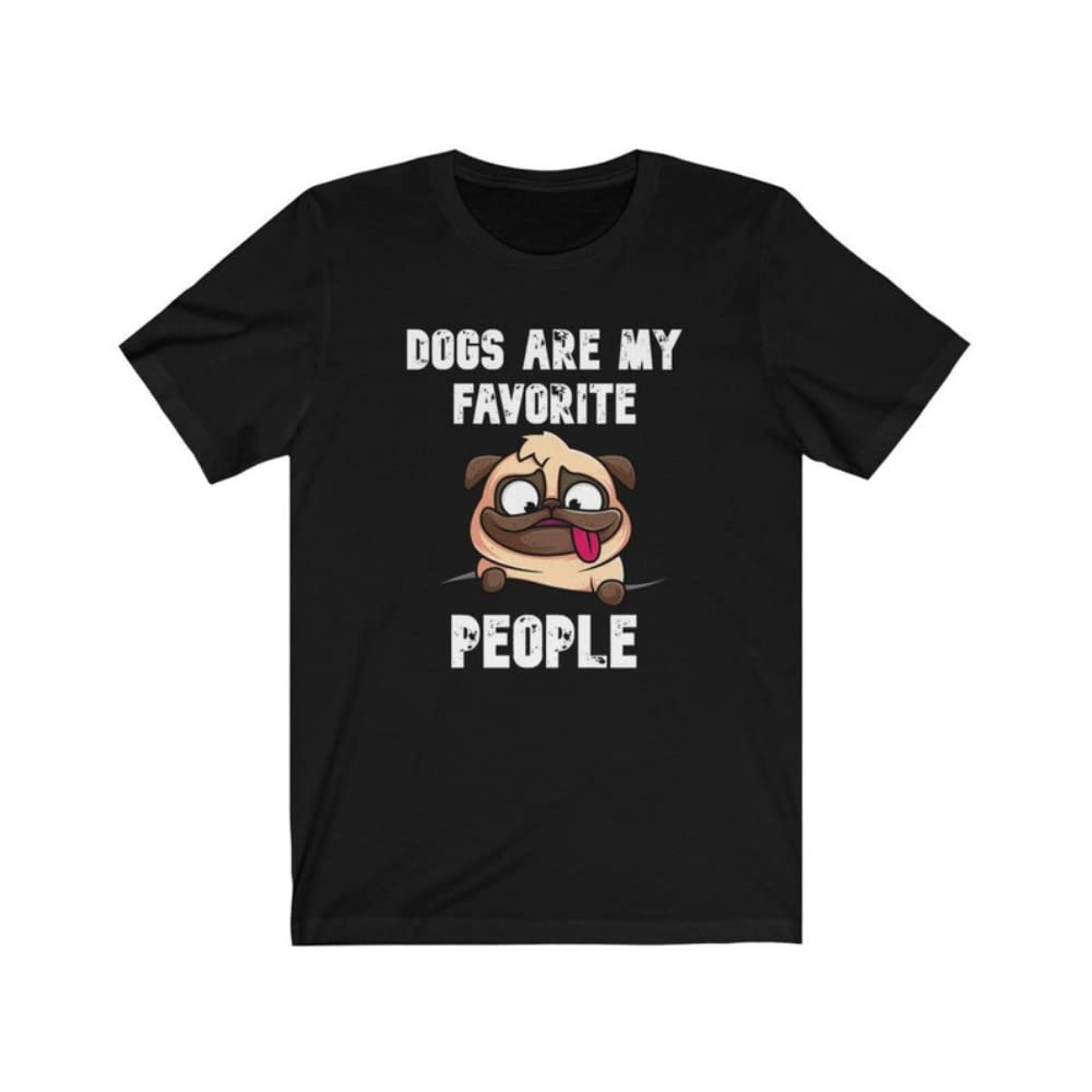 Funny Dog Lover T-Shirt - Dogs Are My Favorite People Graphic Tee - Cute Gift for Dog Owners - Perfect for Casual Wear & Dog Park Outings