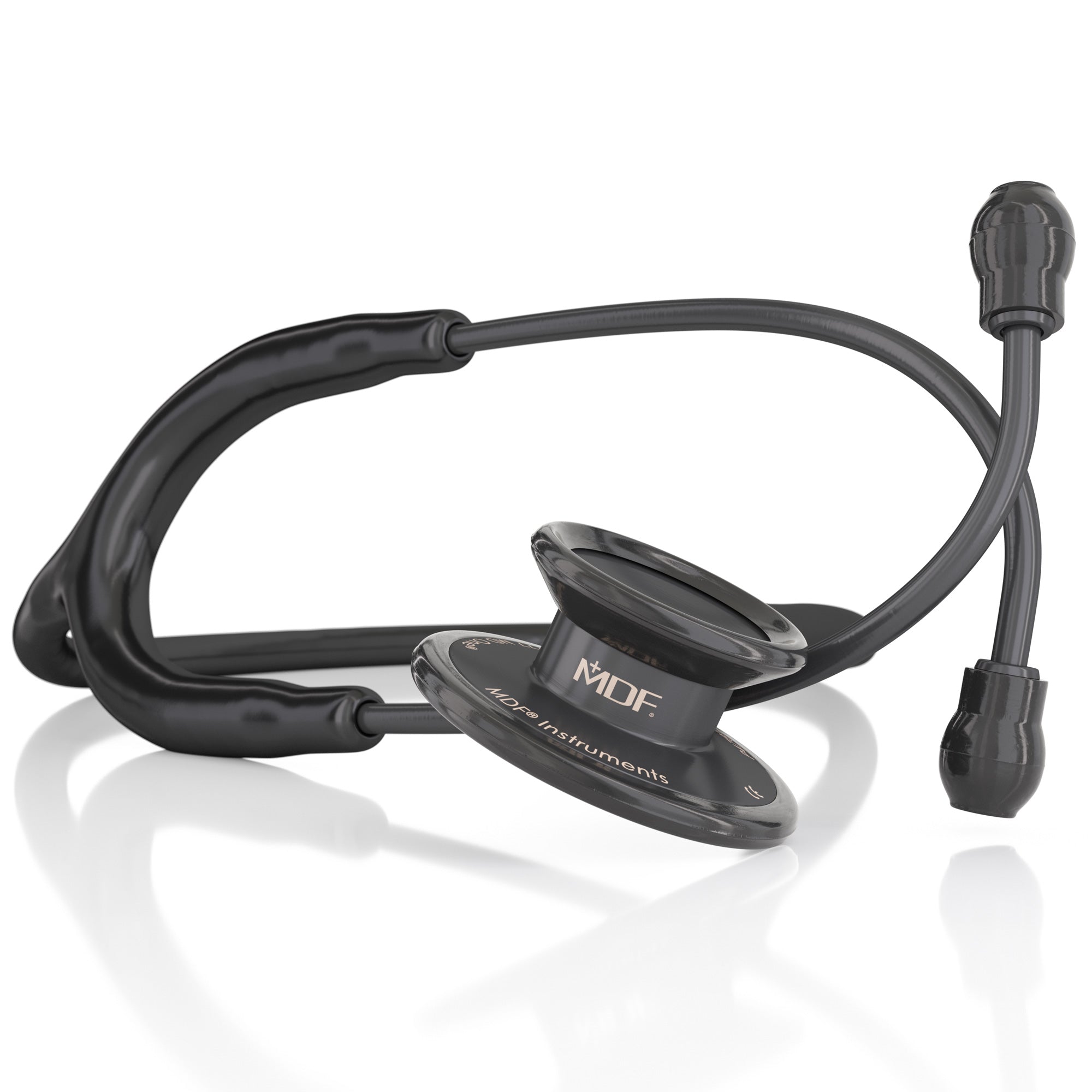 MD One® Premium Adult Stethoscope - Black/BlackOut - Ideal for Medical Professionals, Nursing Students & Home Health Care